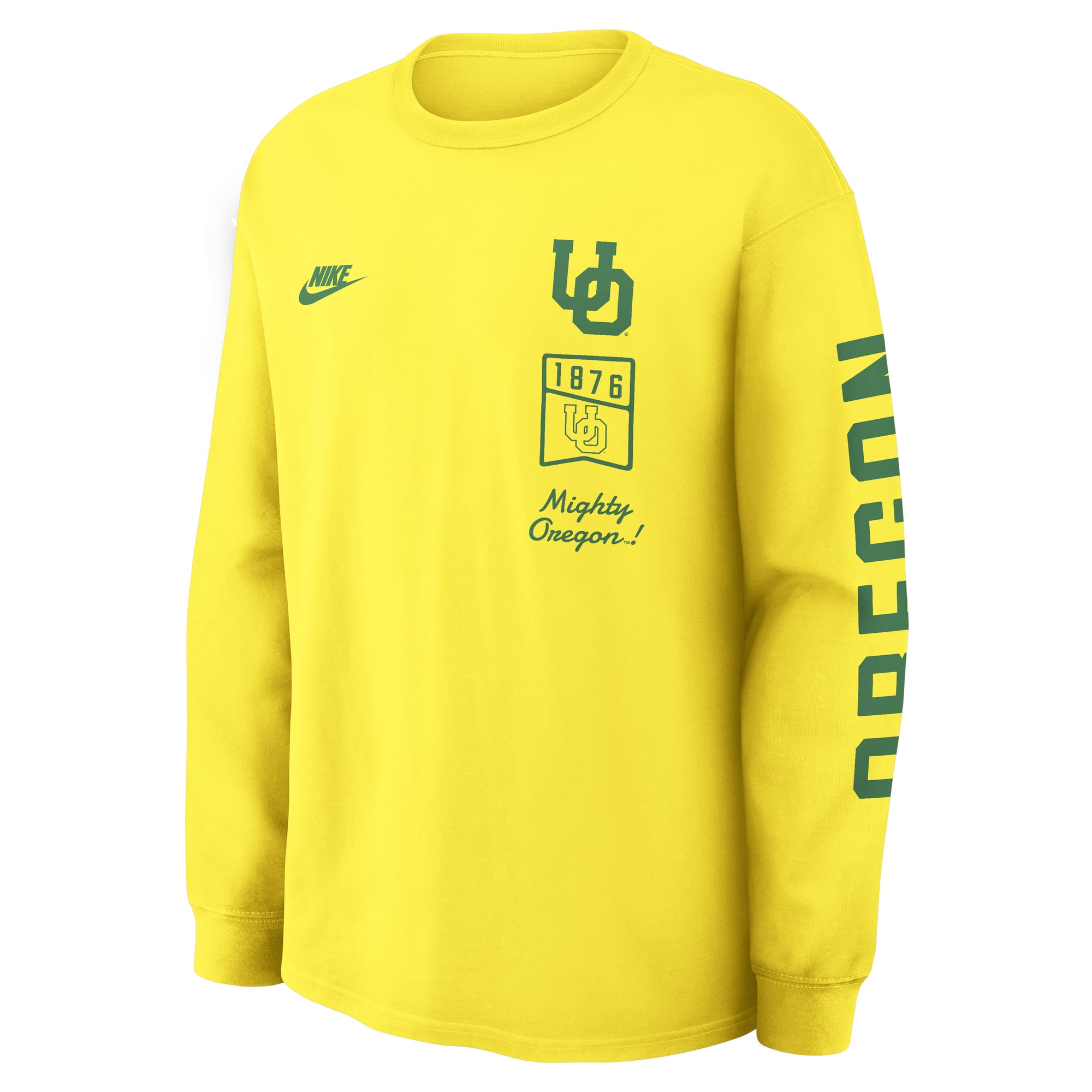T-shirt à manches longues Nike Max 90 Legacy Multi Graphic jaune pour homme