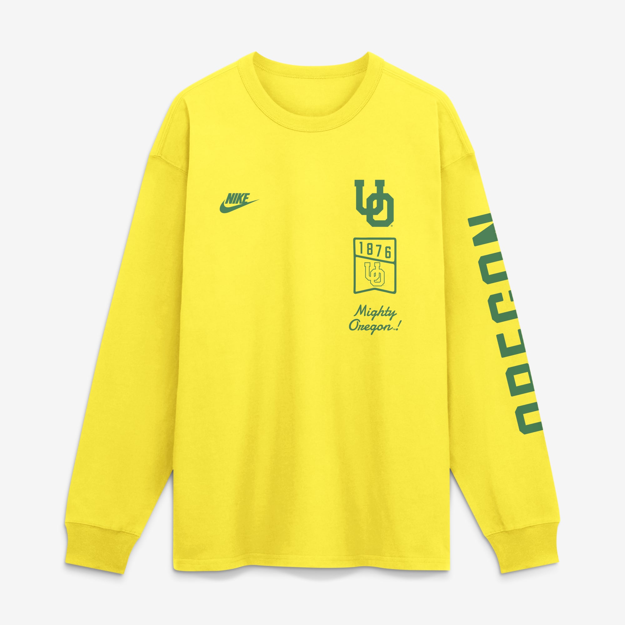 T-shirt à manches longues Nike Max 90 Legacy Multi Graphic jaune pour homme