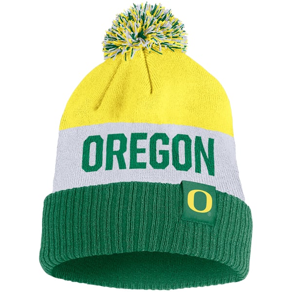 Nike Team Oregon Ducks Crochet Beanie Green Yellow Floral Knit Hat F8RGP OSFM Nike | Accessories | Nike Team Oregon Ducks Knit Beanie Hat  main image 3