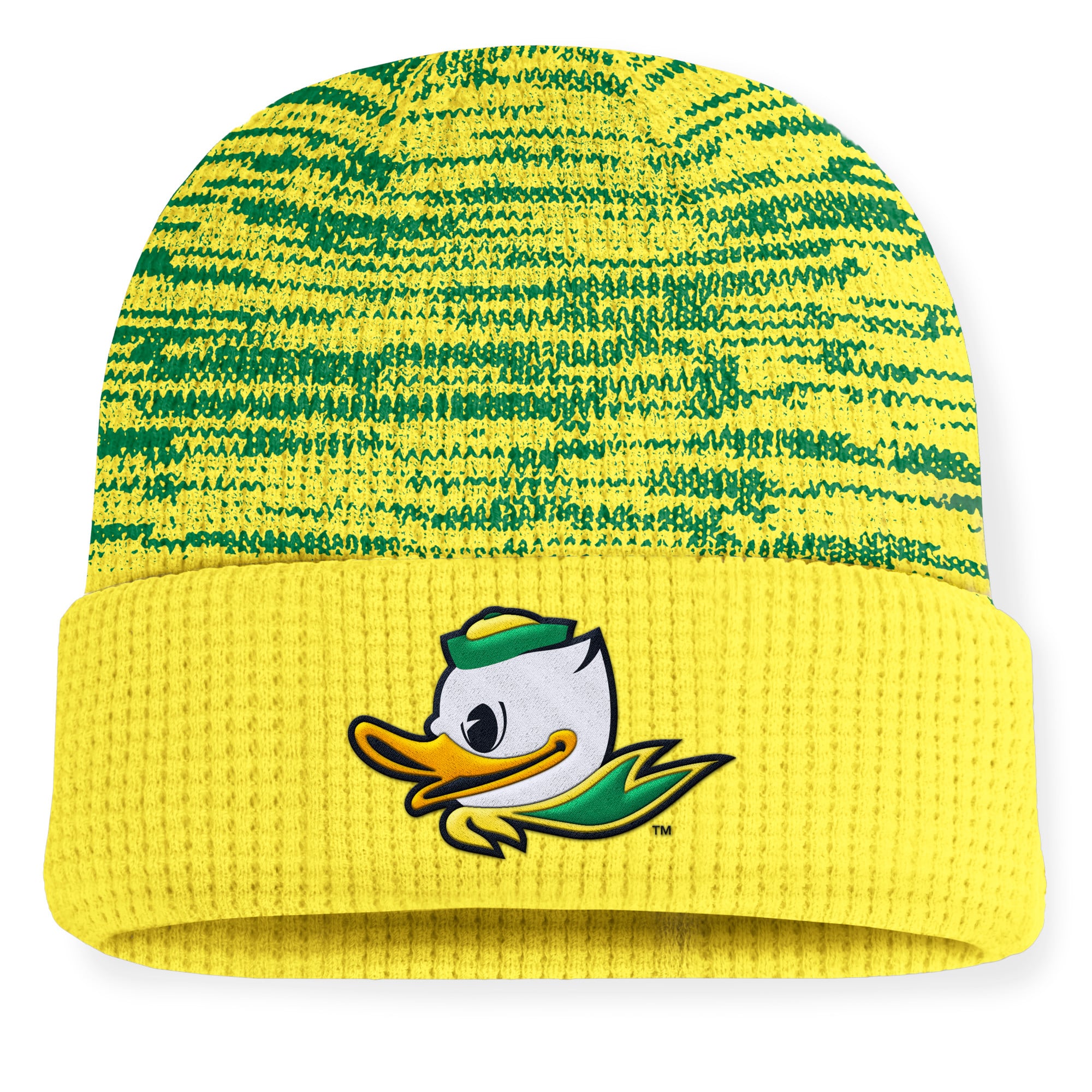 Nike Team Oregon Ducks Crochet Beanie Green Yellow Floral Knit Hat F8RGP OSFM $_57.JPG?set_id=880000500F main image 2