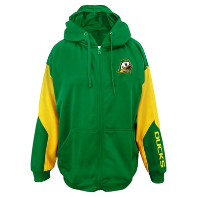 Sweat à capuche zippé Oregon Ducks Profile grandes tailles - Vert