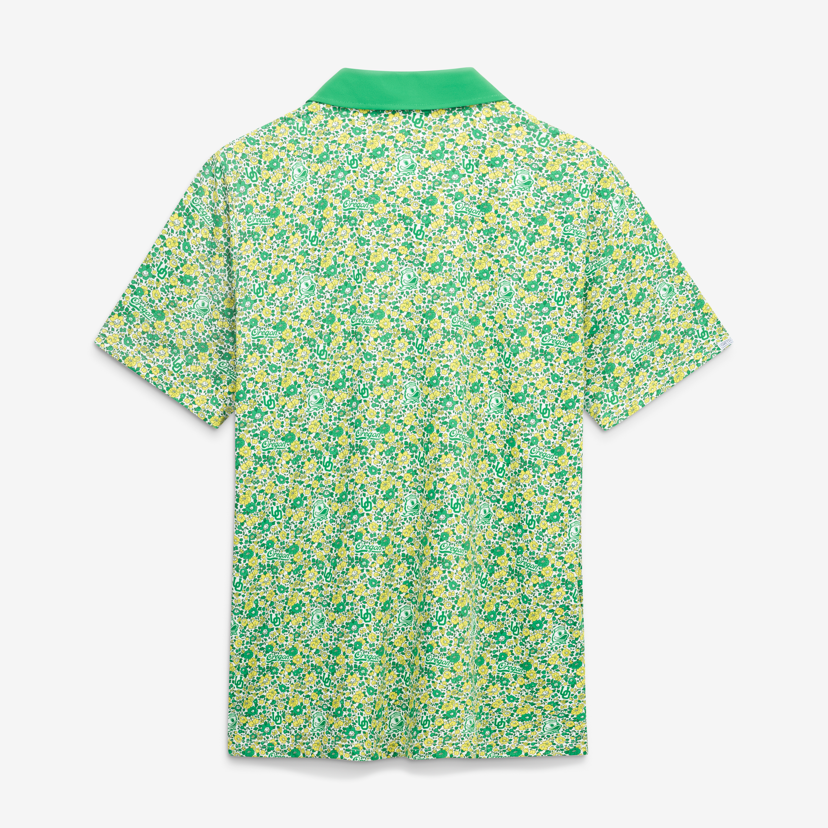 Men's Smith & Quinn Green Oregon Ducks Poppies Teddy Polo