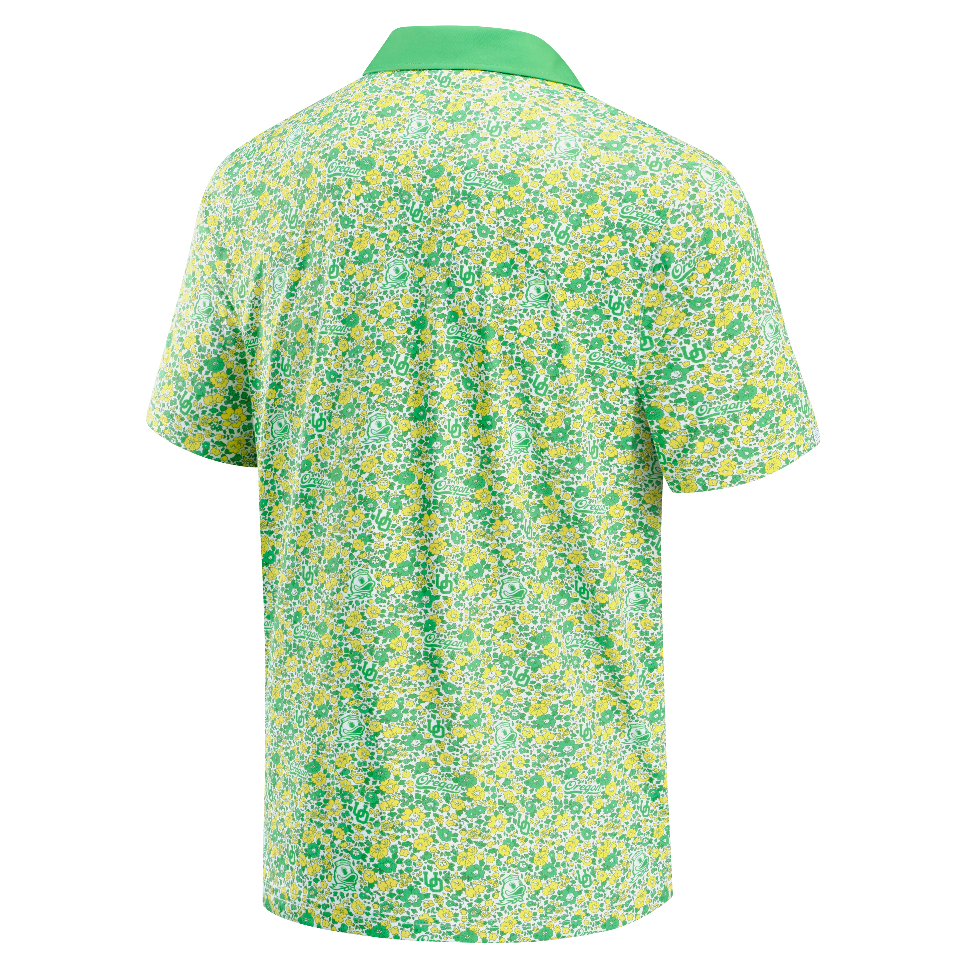 Men's Smith & Quinn Green Oregon Ducks Poppies Teddy Polo