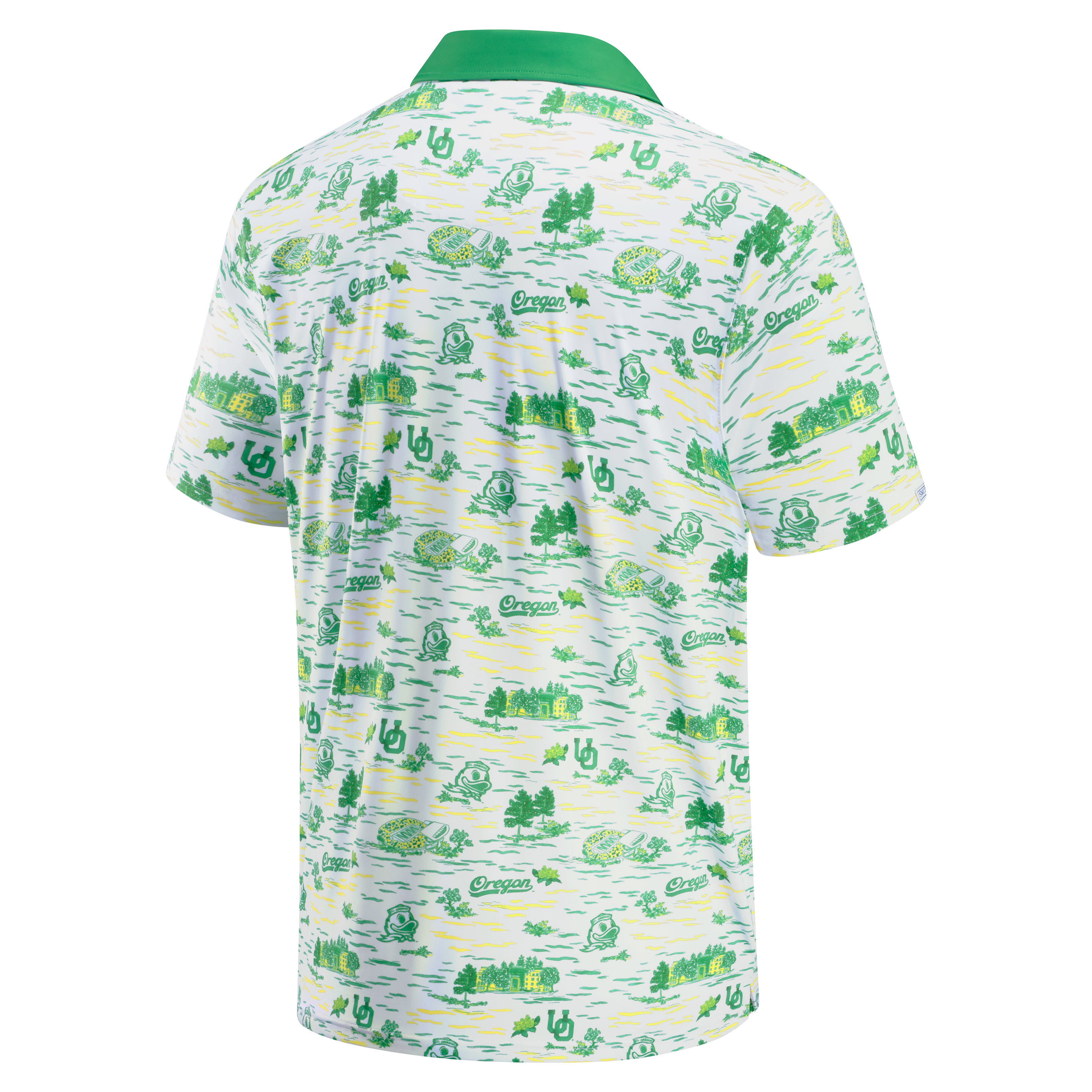 Polo homme Smith & Quinn White Oregon Ducks Toile Teddy
