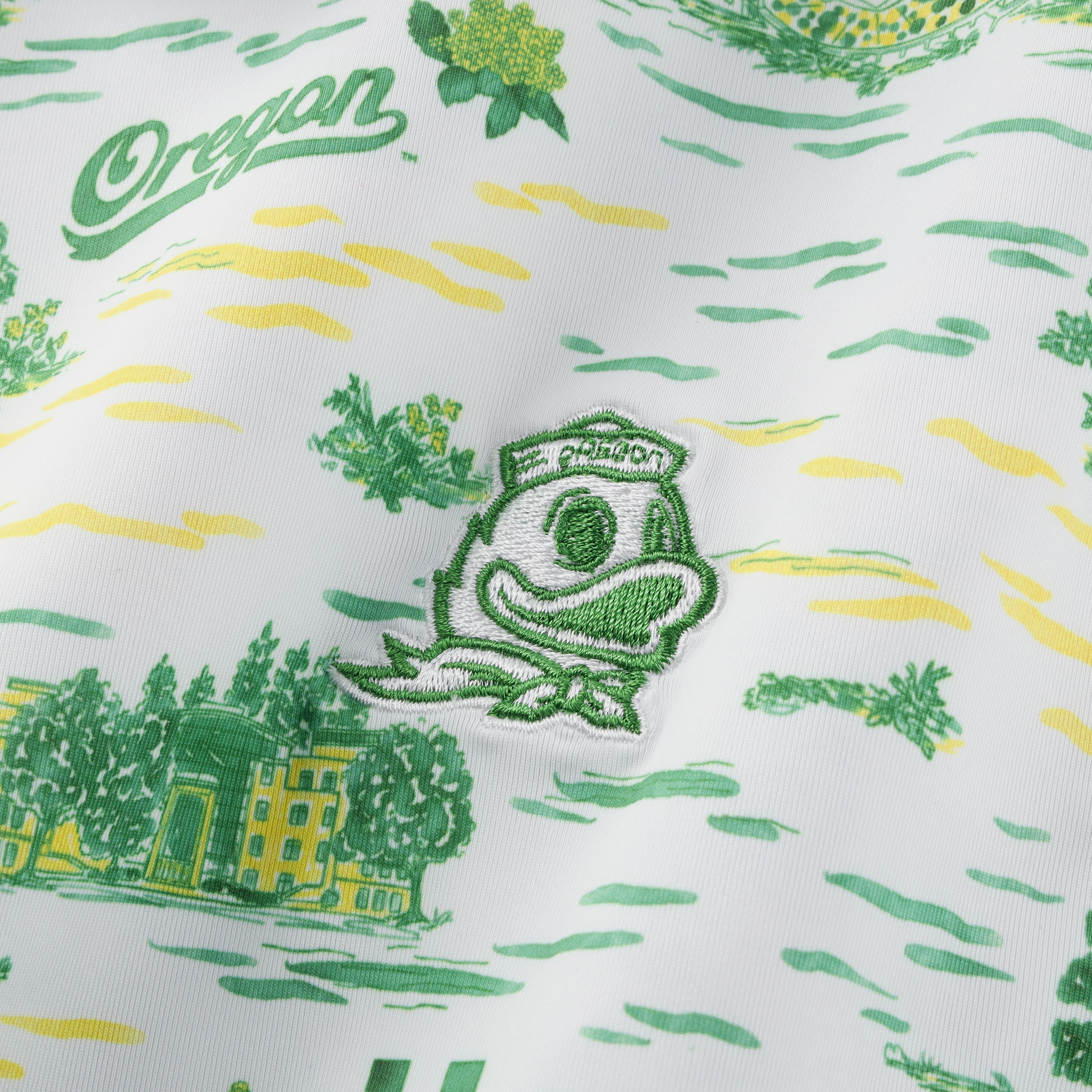 Polo homme Smith & Quinn White Oregon Ducks Toile Teddy