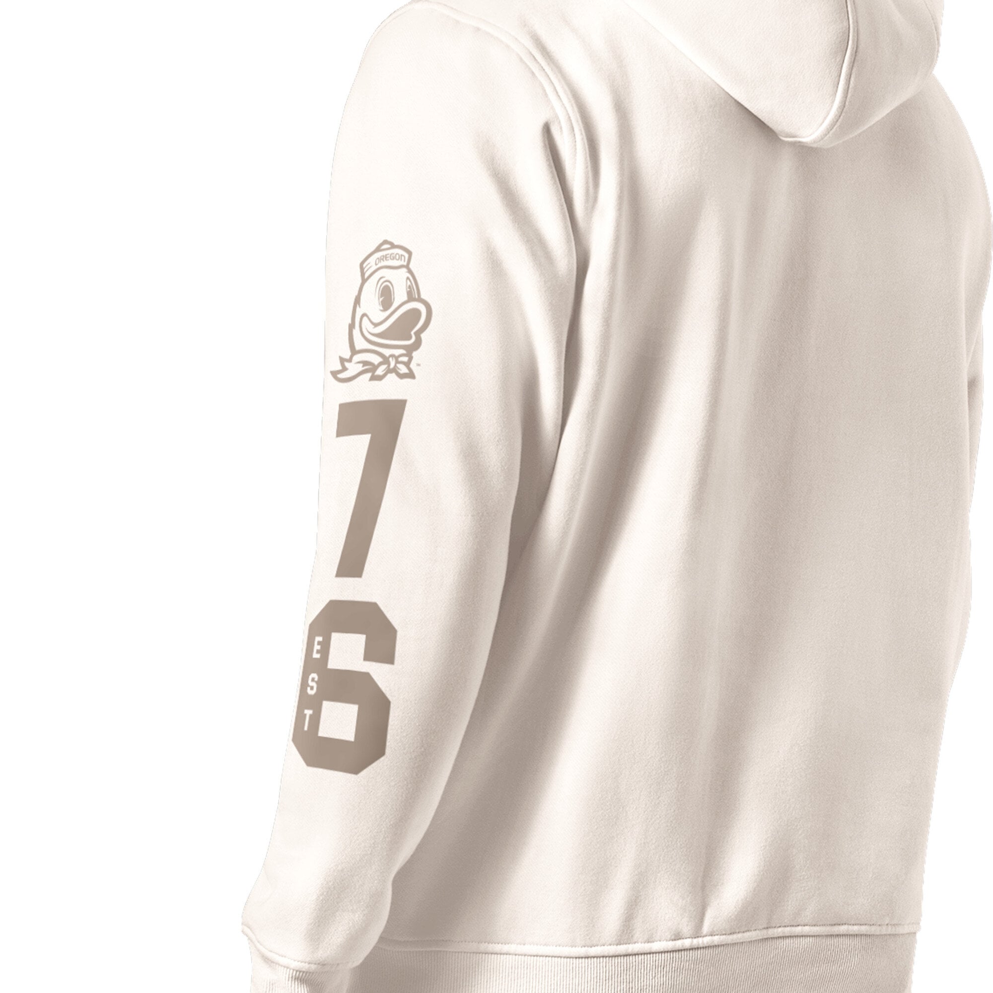 Sweat à capuche Starter Cream pour homme, style vestiaire des Oregon Ducks