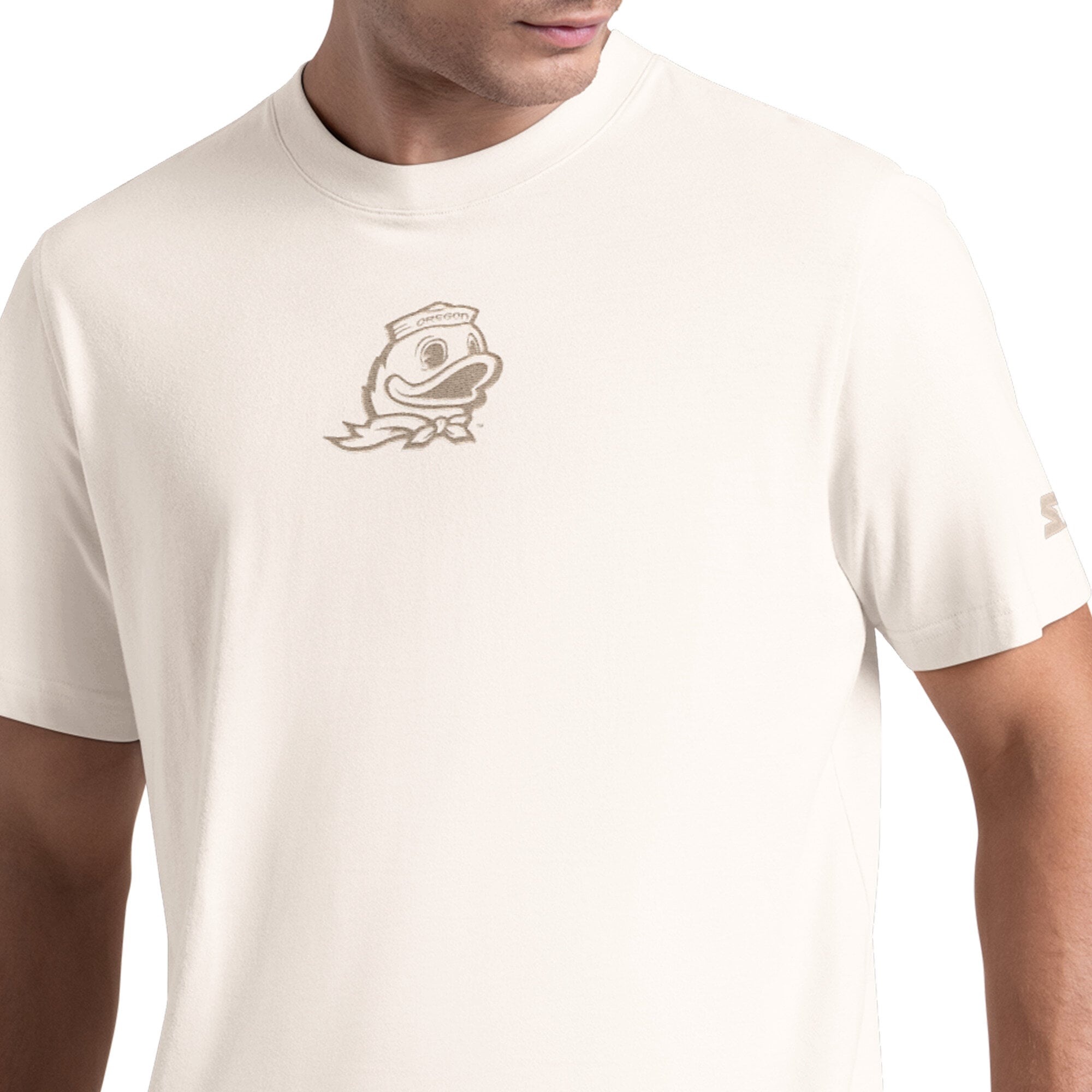 T-shirt d'échauffement Starter blanc pour homme, Oregon Ducks
