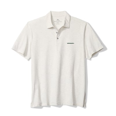 Oregon Ducks Tommy Bahama Palm Dunes IslandZone Polo - White