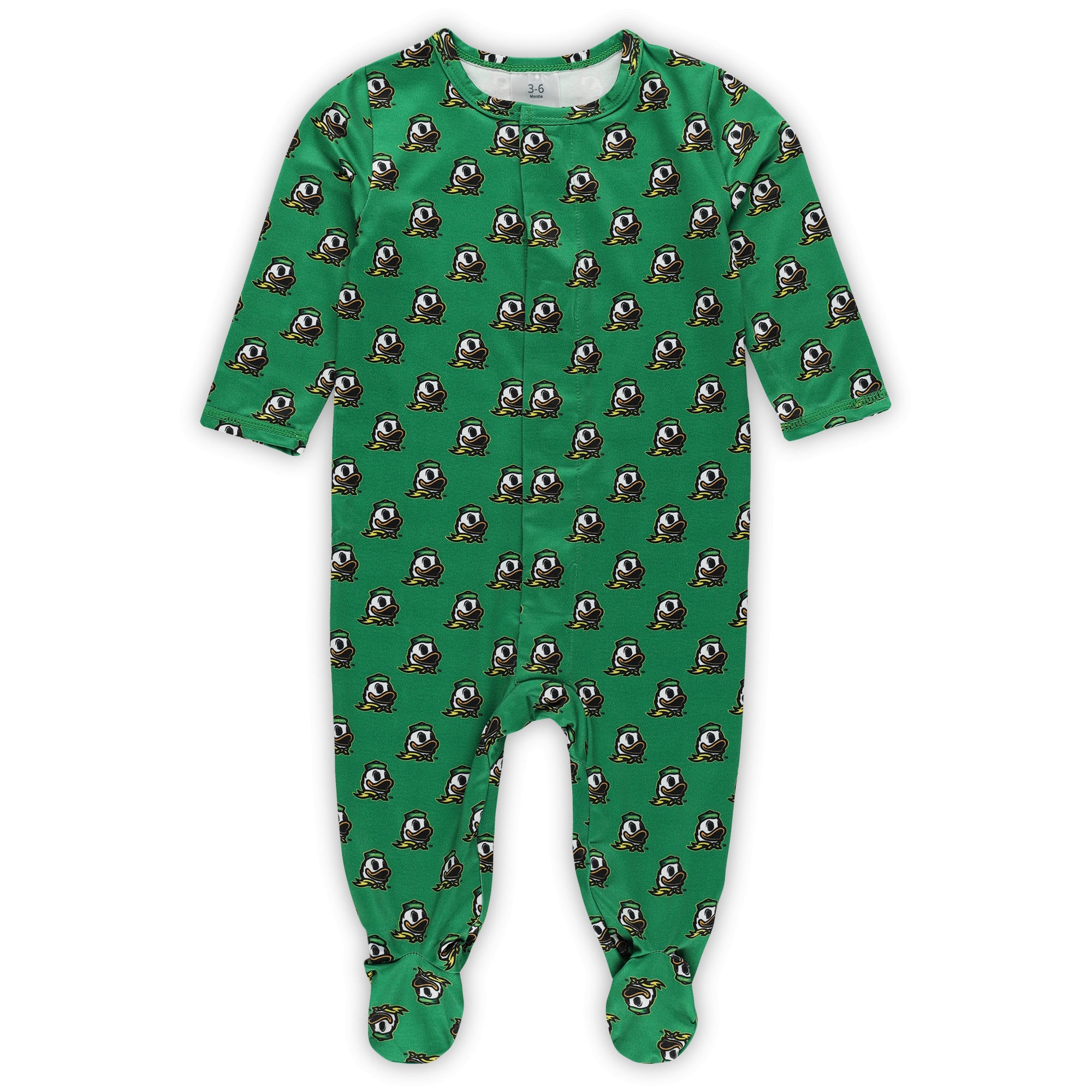 Newborn & Infant ZooZatz Green Oregon Ducks Magnetic Closure Sleeper