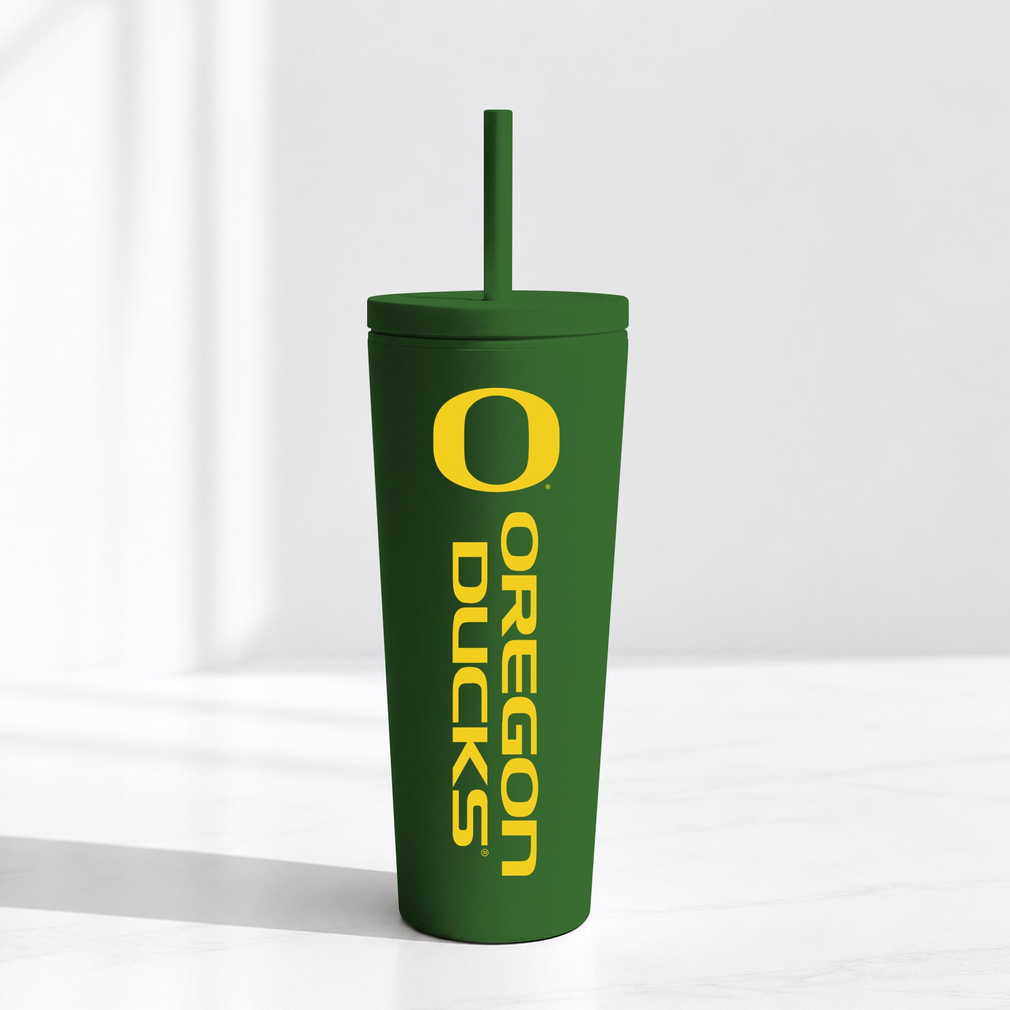 Gobelet isotherme à paille anti-déversement Oregon Ducks de 710 ml (24 oz)