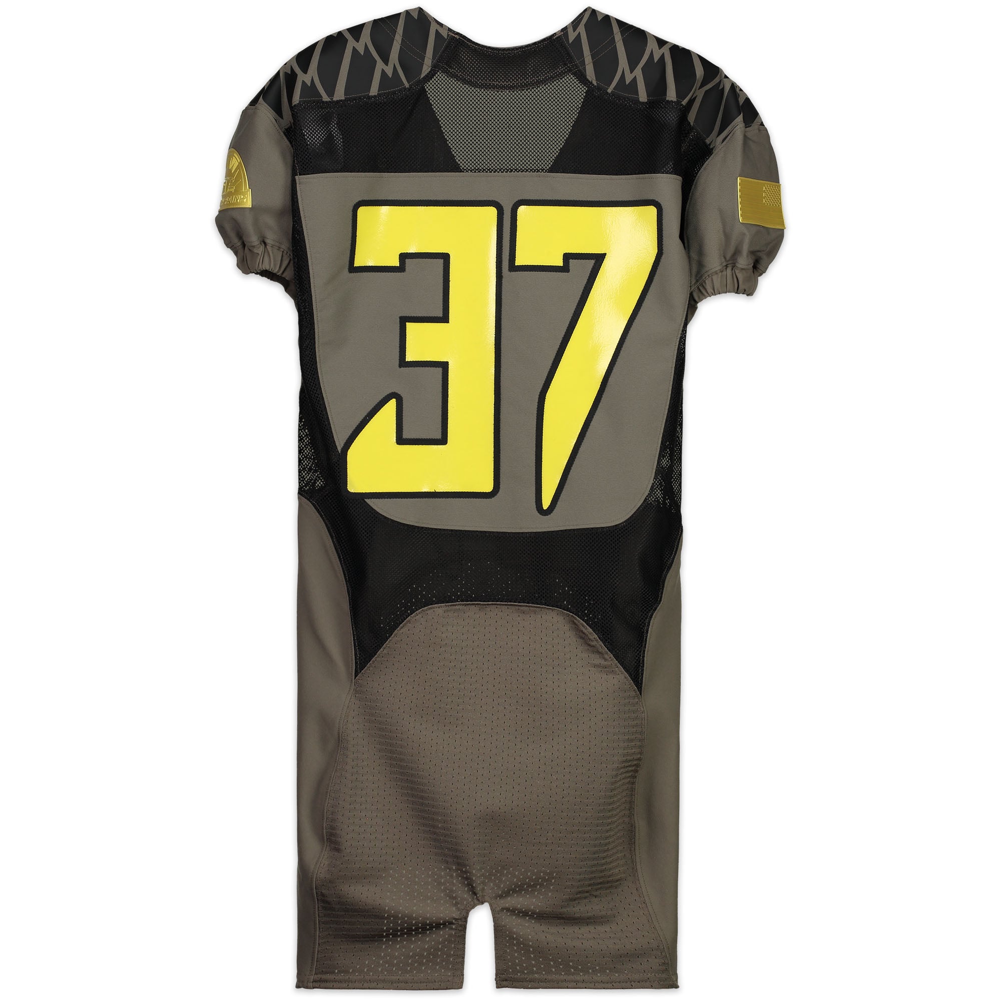 Oregon Ducks Team-Issued #37 Olive 