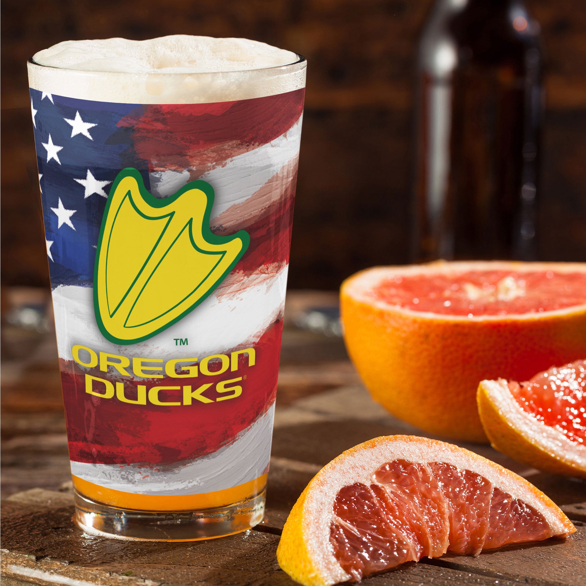 Ensemble de deux verres à bière Americana de 473 ml (16 oz) aux couleurs des Oregon Ducks