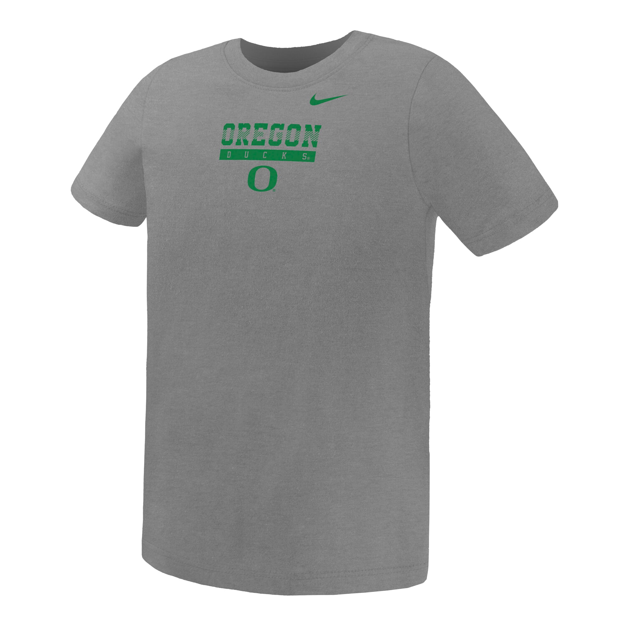 Preschool Nike Gray Oregon Ducks Name Bar Legend Dri-FIT T-Shirt