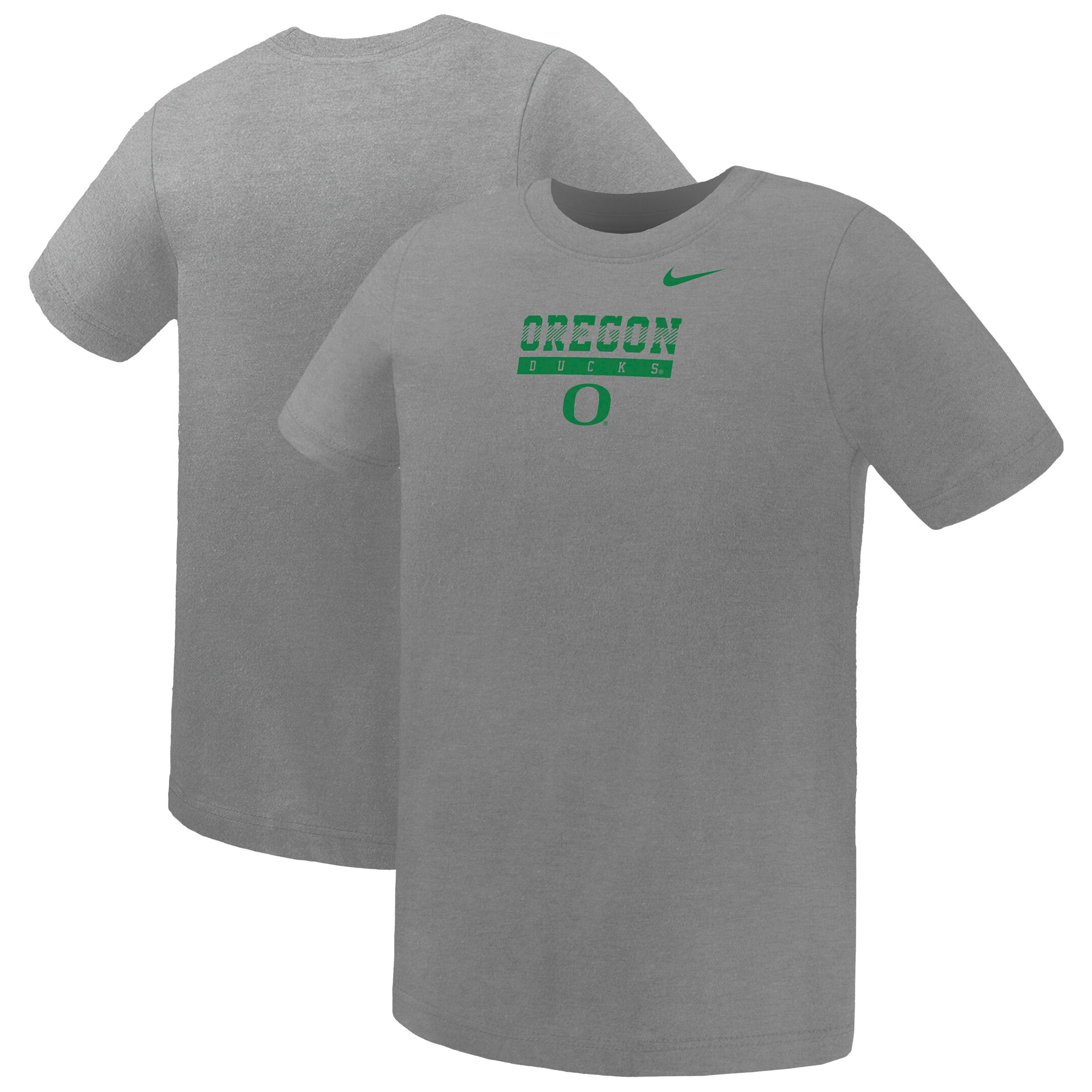Preschool Nike Gray Oregon Ducks Name Bar Legend Dri-FIT T-Shirt