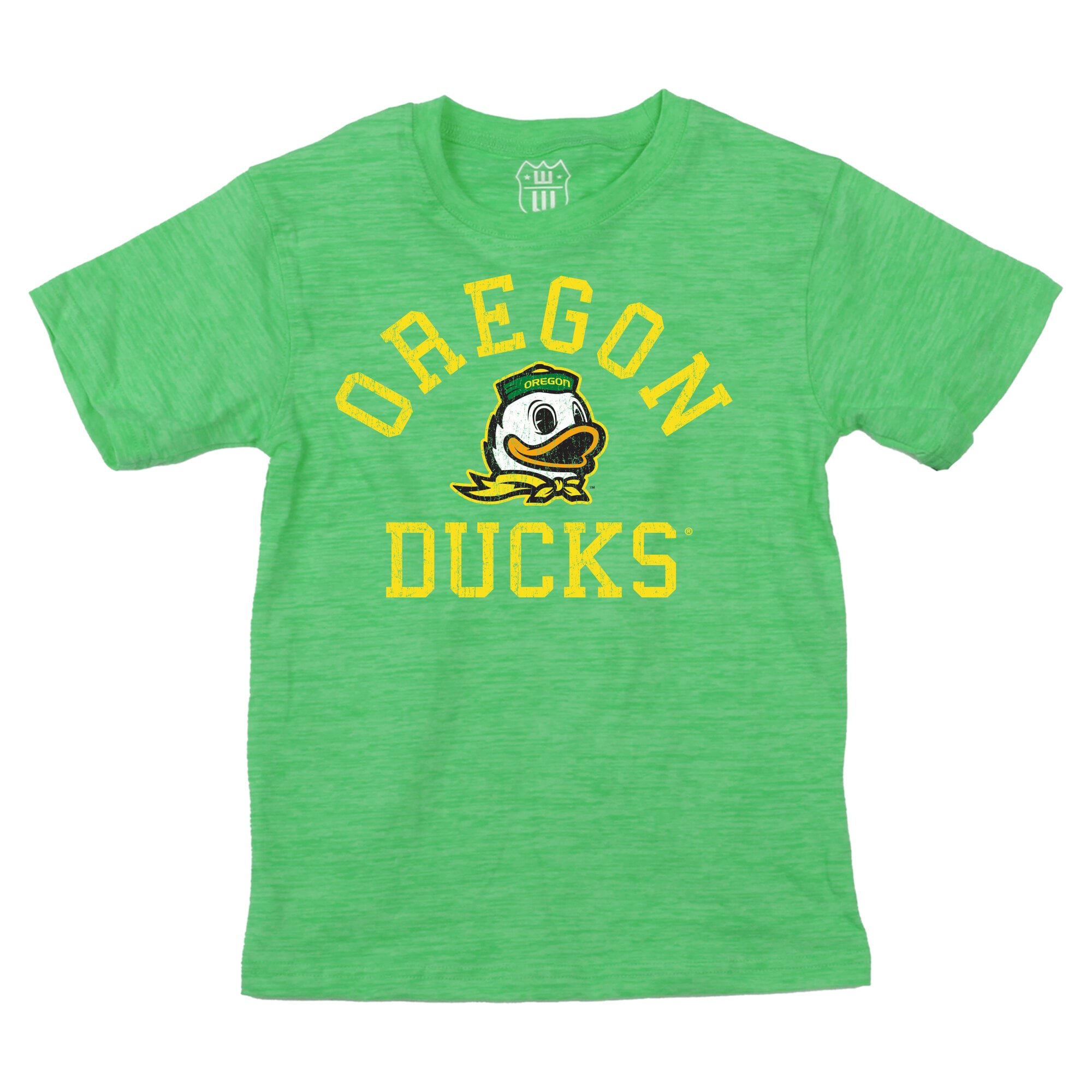 Ensemble t-shirt et short en laine nuageuse verte Oregon Ducks pour tout-petits Wes & Willy