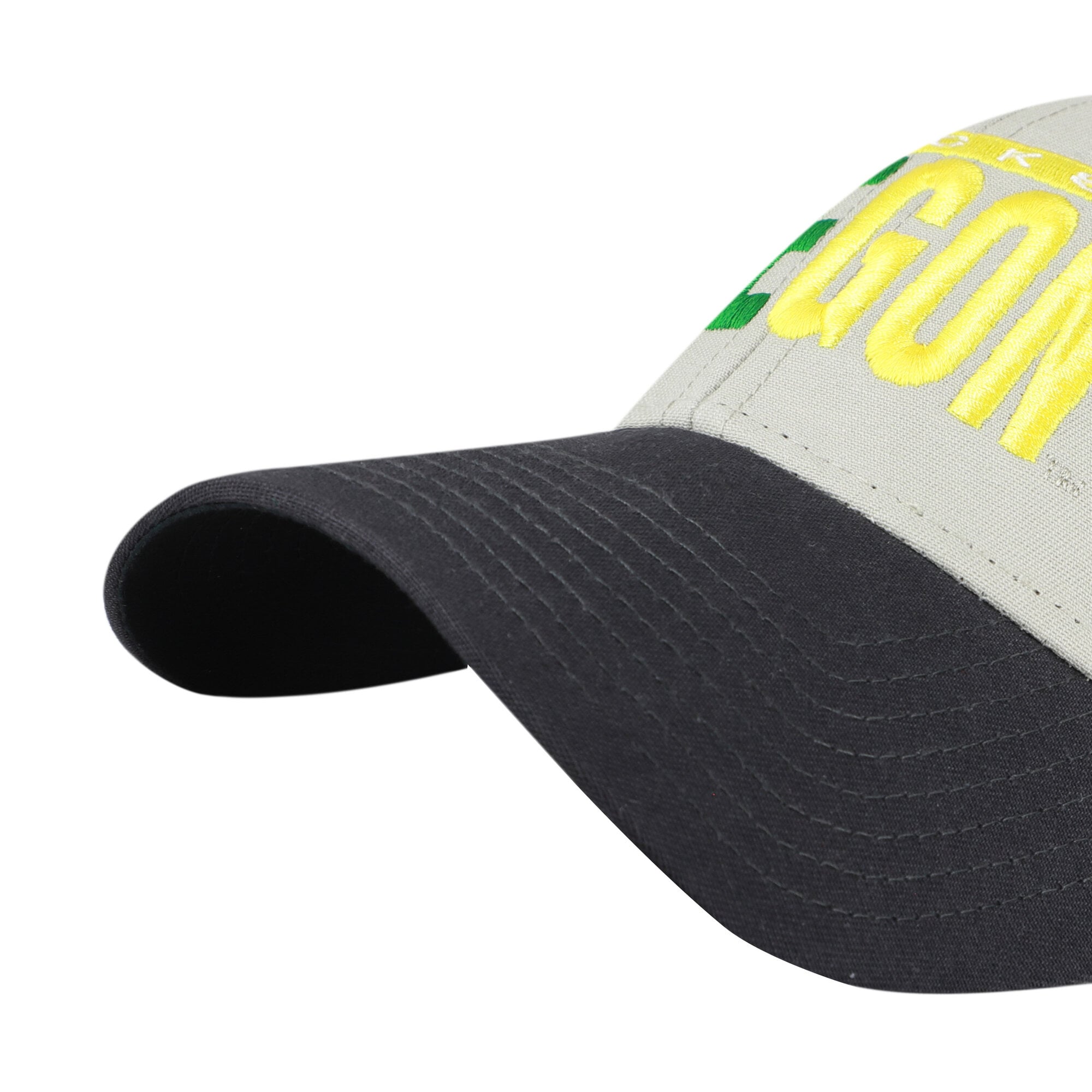 Unisex '47 Gray/Black Oregon Ducks Half Block Text MVP Adjustable Hat
