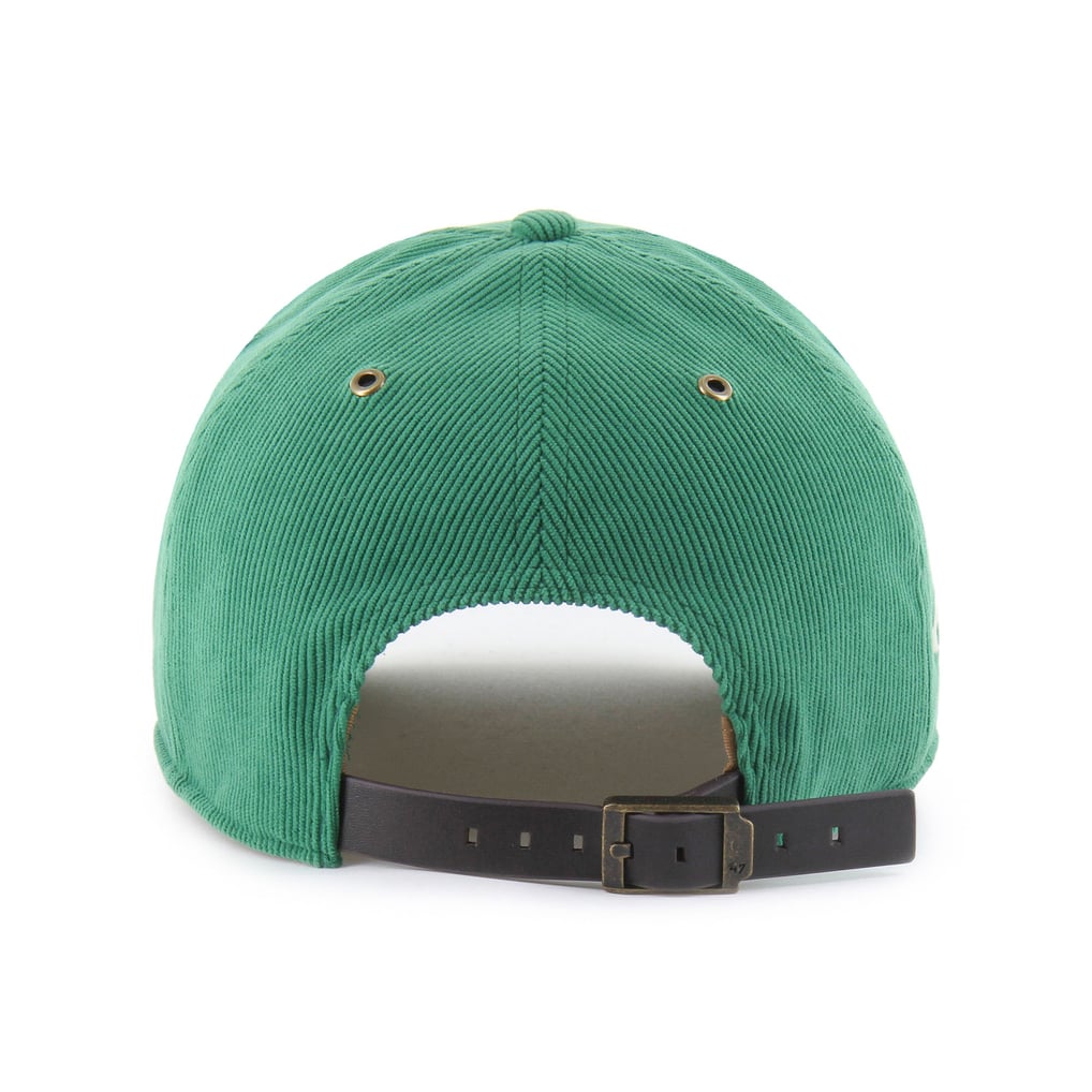 Oregon Ducks \'47 Unisex Collections Golden Age Corduroy Hitch Adjustable Hat Oregon Ducks Flipped Script Hat Green Corduroy Yellow Logo  main image 4