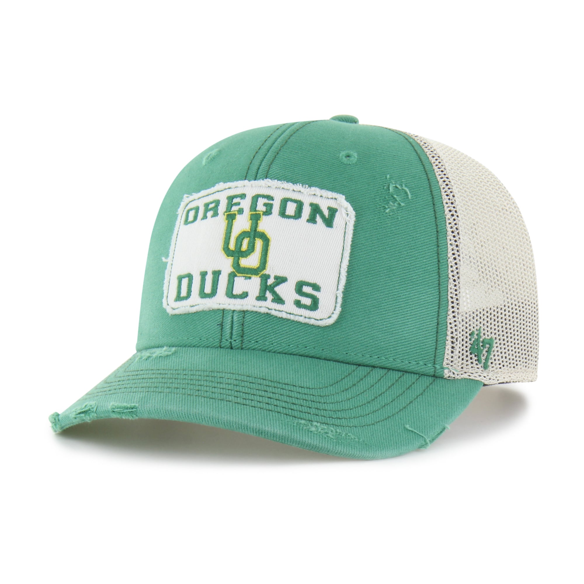 Casquette trucker unisexe '47 Green Oregon Ducks Egremont Well-Worn ajustable