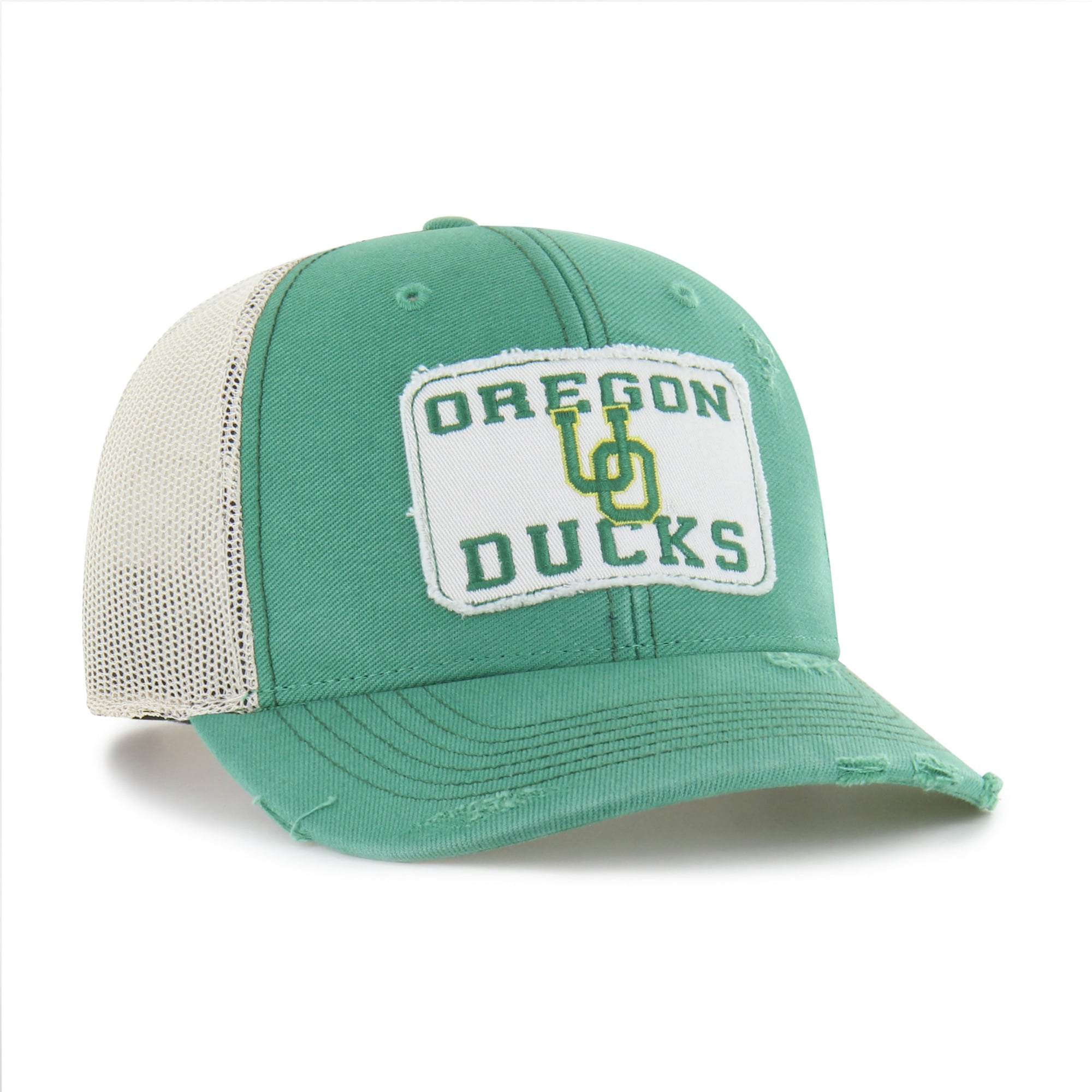 Casquette trucker unisexe '47 Green Oregon Ducks Egremont Well-Worn ajustable