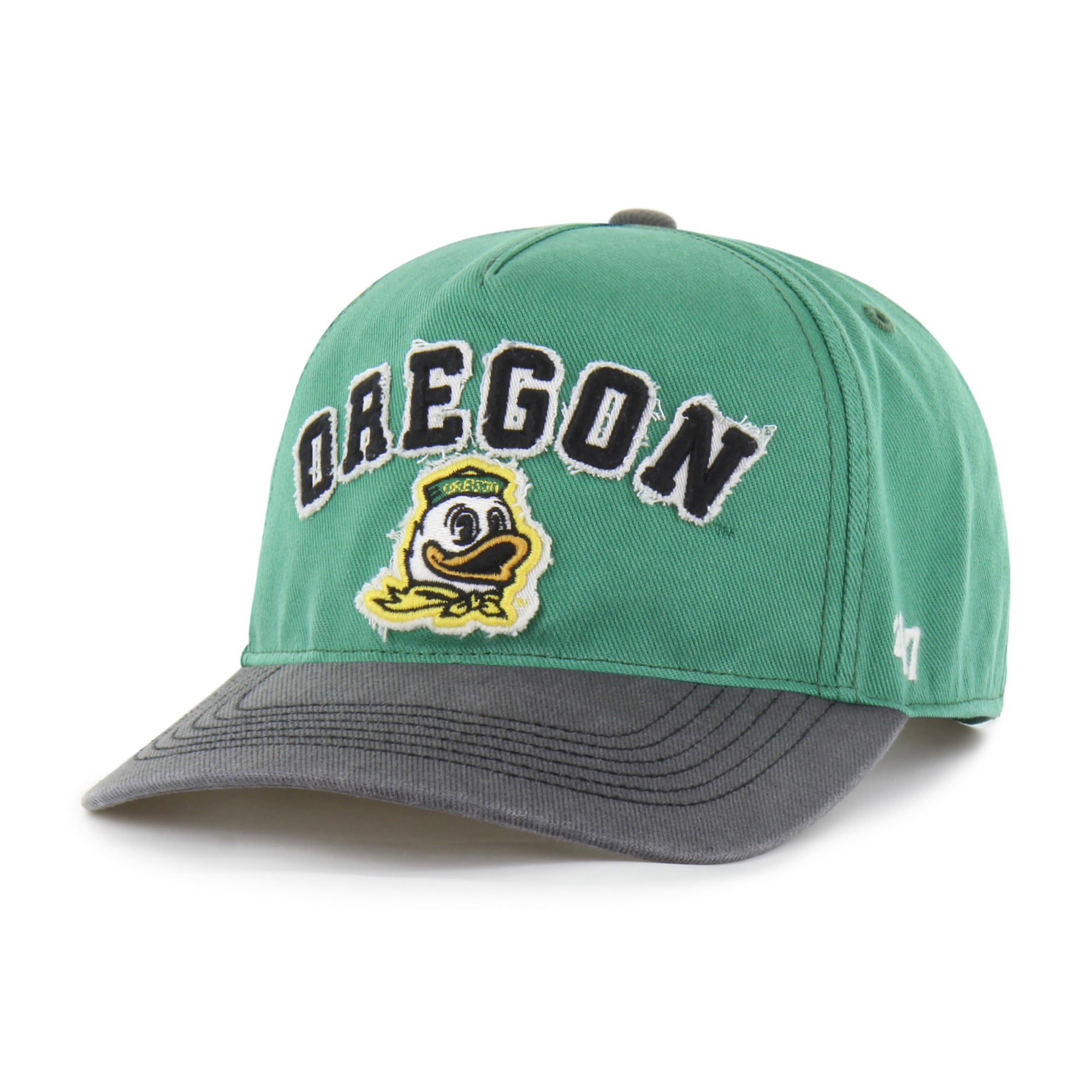 Unisex '47 Green/Black Oregon Ducks Well-Worn Calderwood Hitch Adjustable Hat