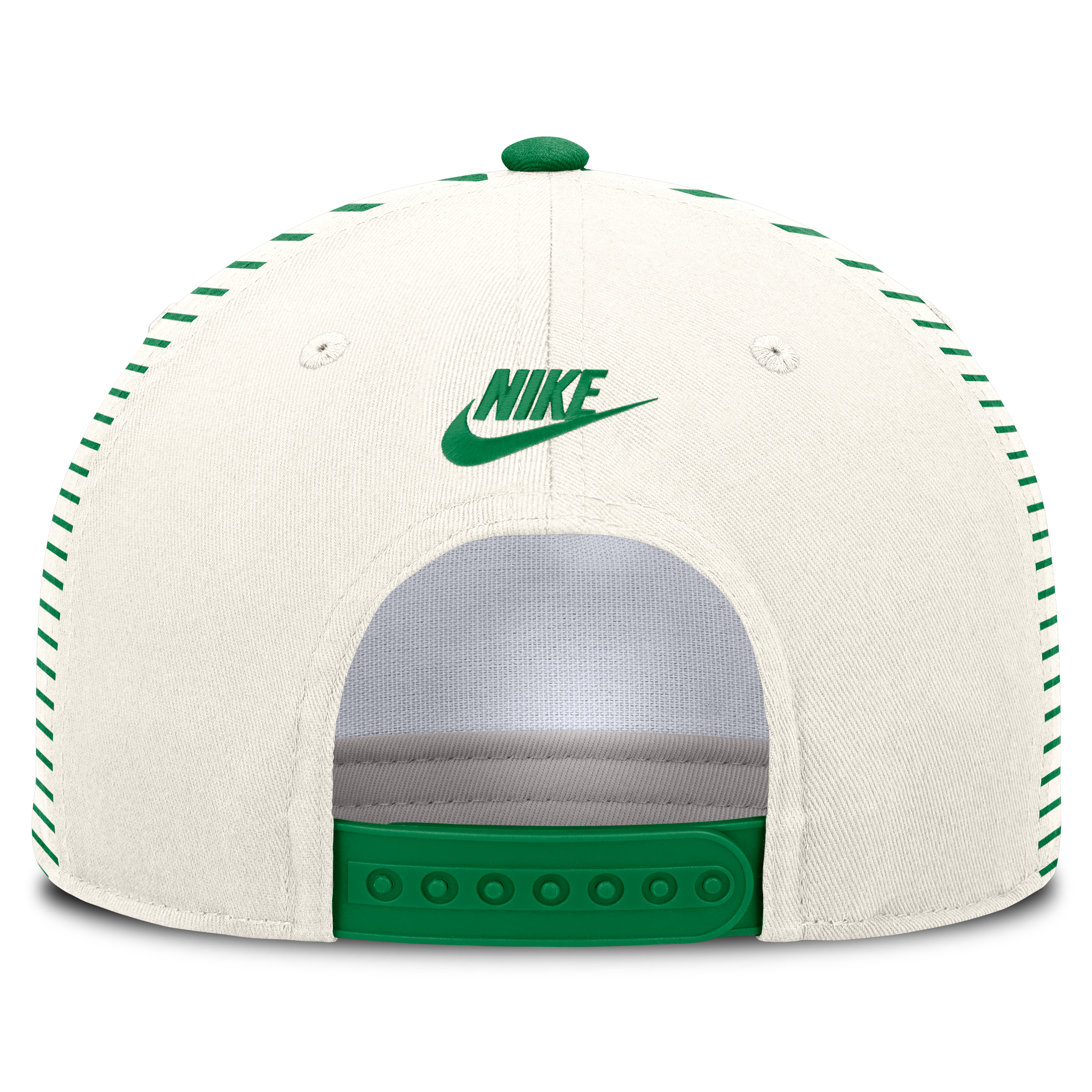 Casquette unisexe Nike Vault rayée blanche et verte Oregon Ducks, taille A, Dri-FIT ajustable