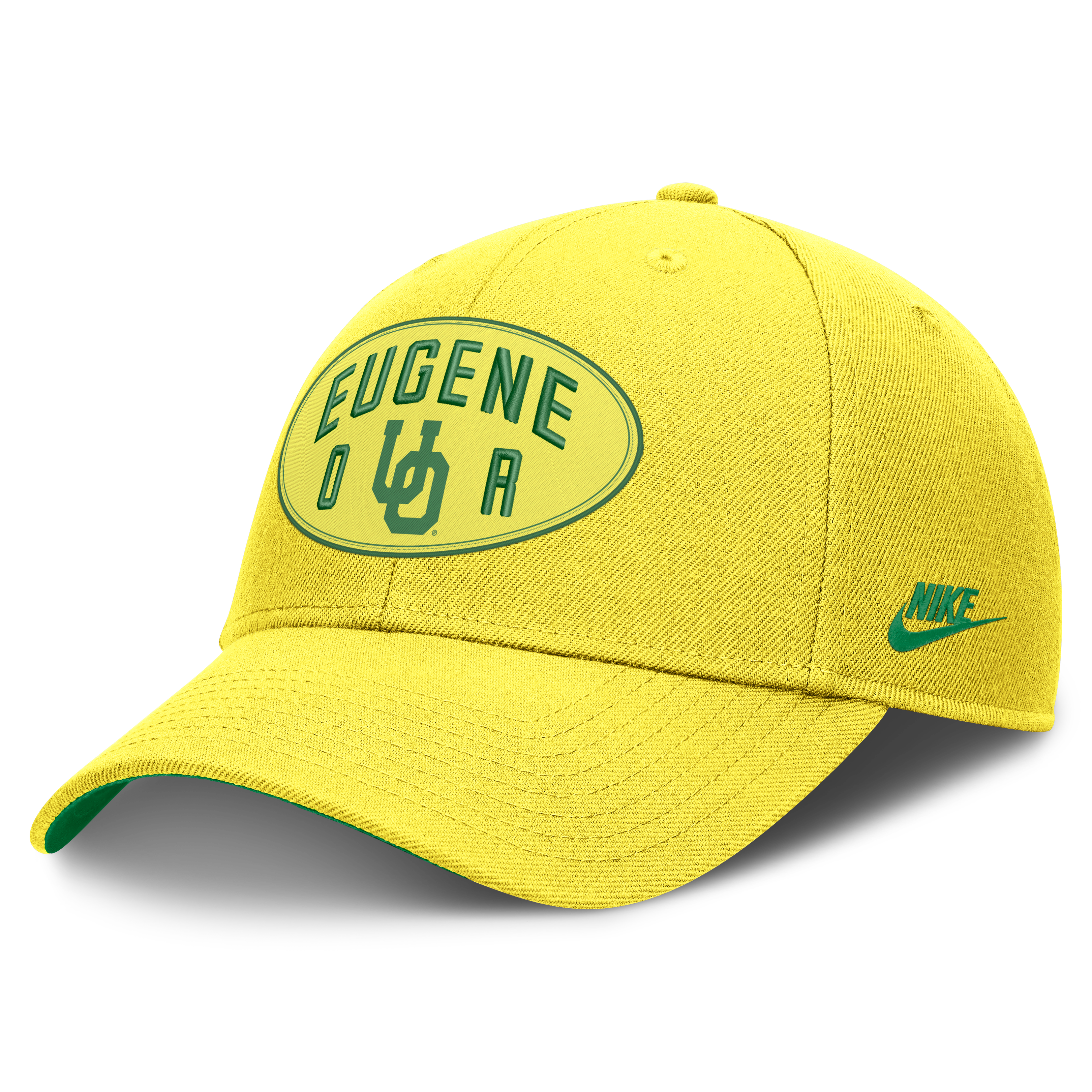 Casquette unisexe Nike jaune Oregon Ducks Legacy Letter & Location Rise ajustable