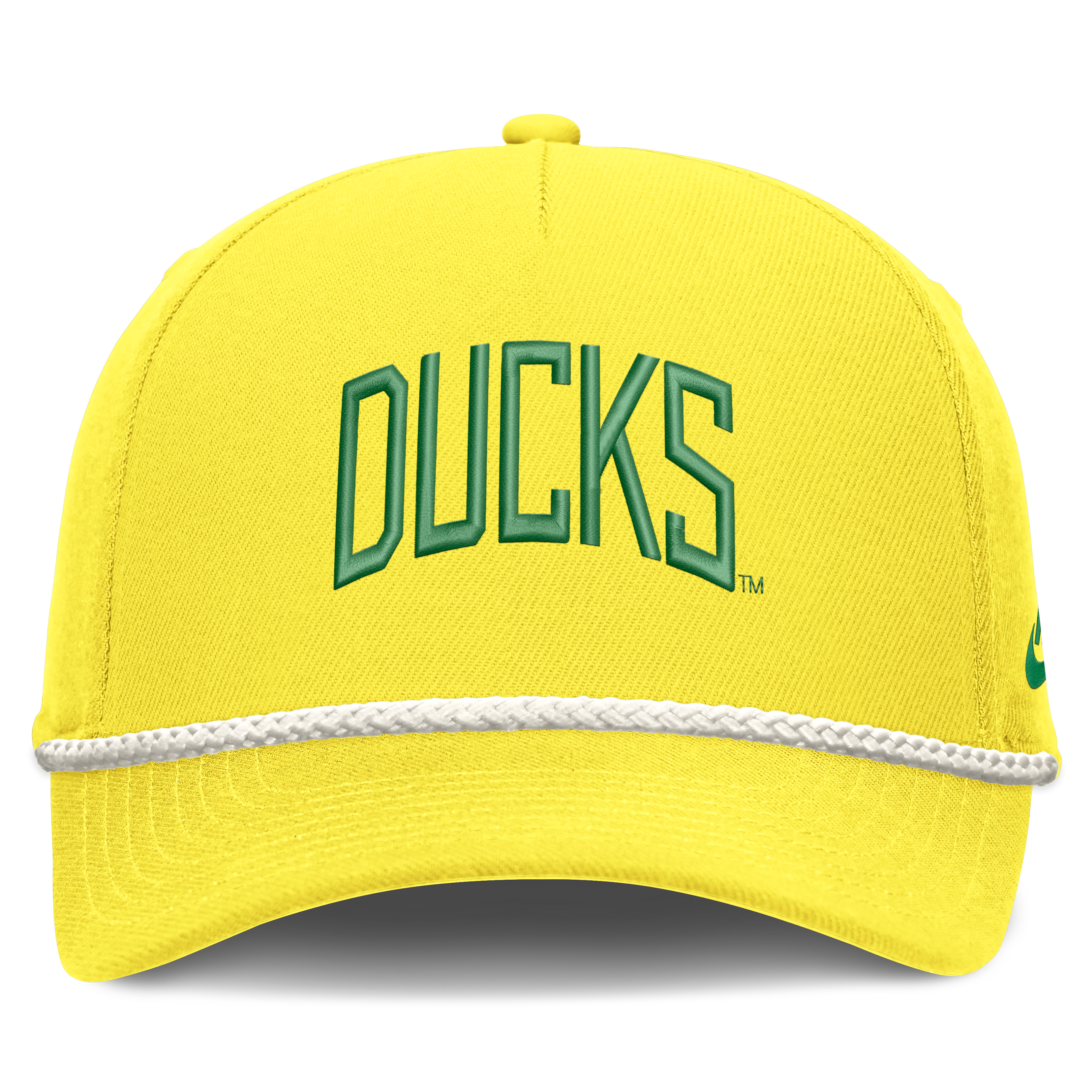 Casquette unisexe Nike jaune Oregon Ducks à lettres et taille ajustable