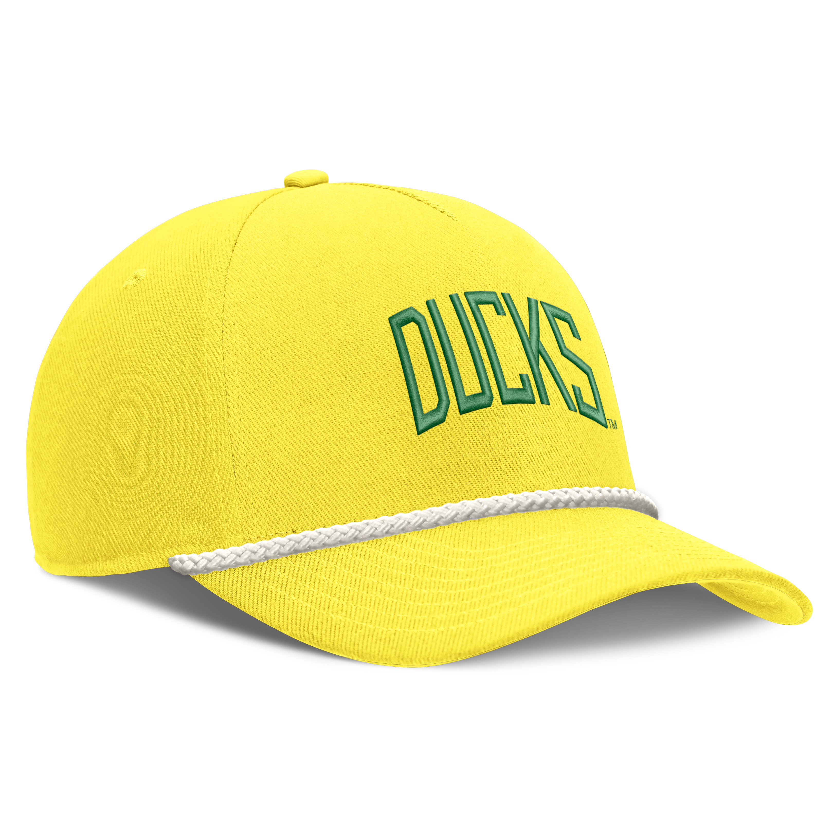 Casquette unisexe Nike jaune Oregon Ducks à lettres et taille ajustable
