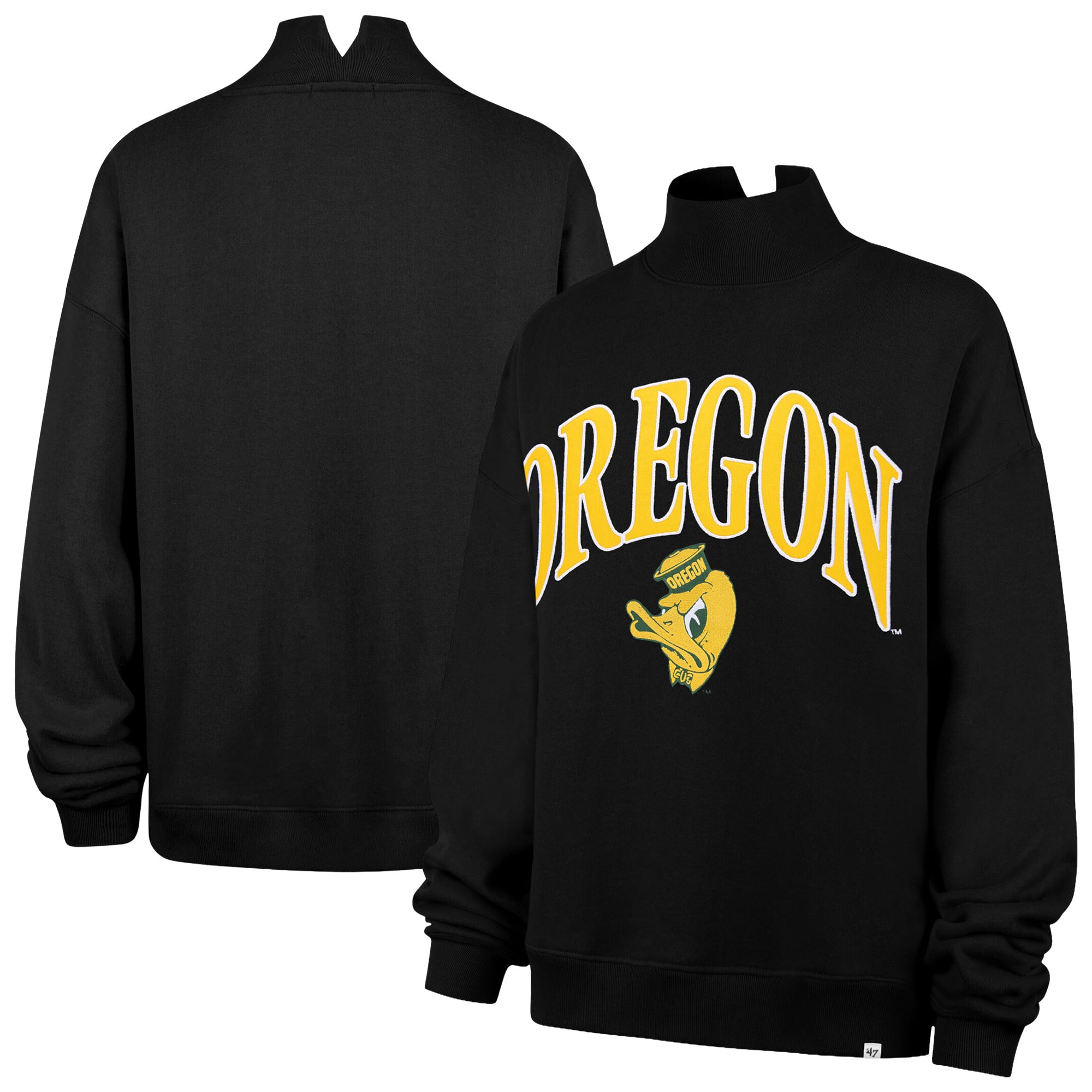 Women's '47 Oregon Ducks Mock Neck Sweatshirt
