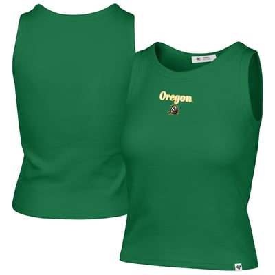 Oregon Ducks '47 Women's Straight Cut Baby Rib Tank Top - Green