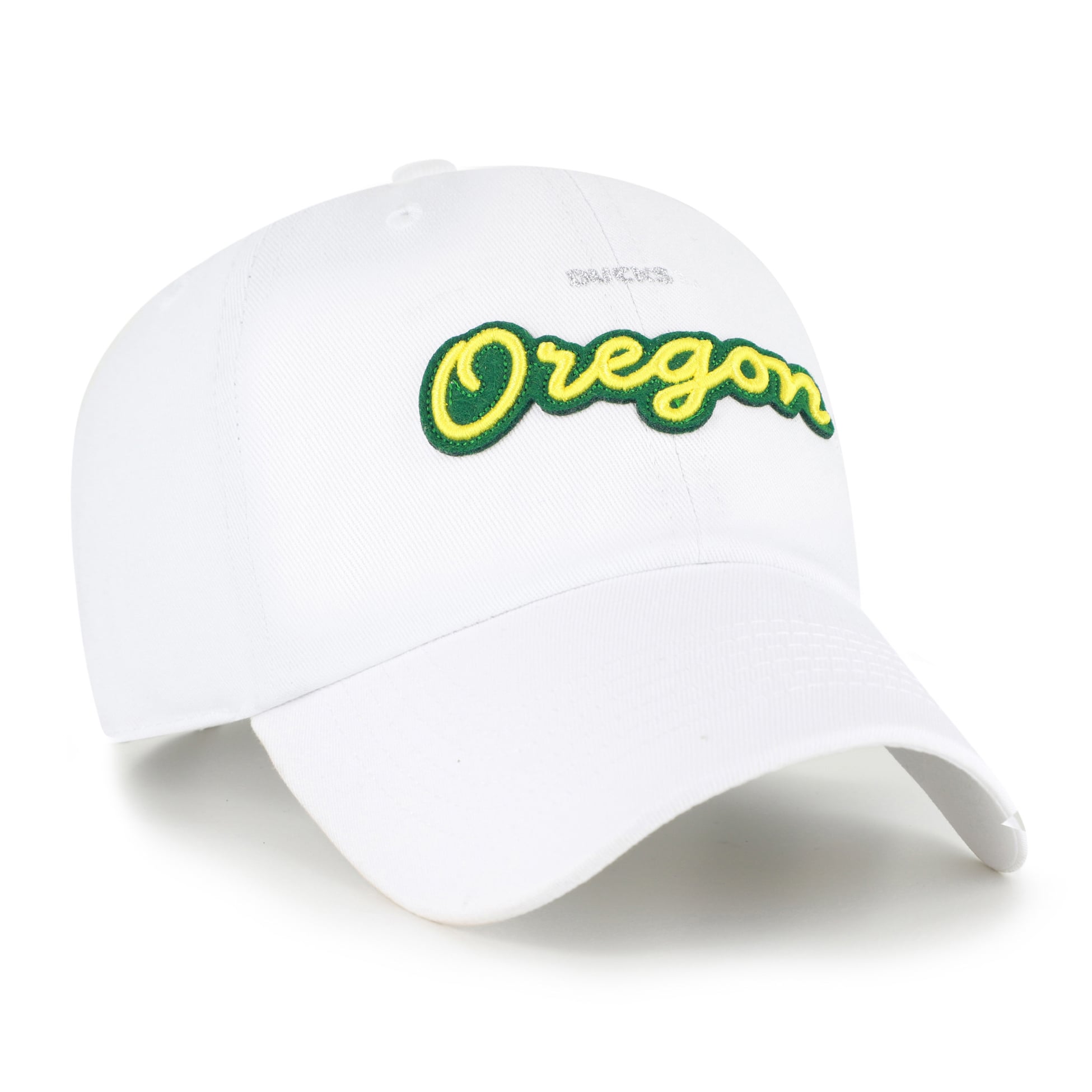 Casquette ajustable pour femme '47 White Oregon Ducks Trendy Script Clean Up