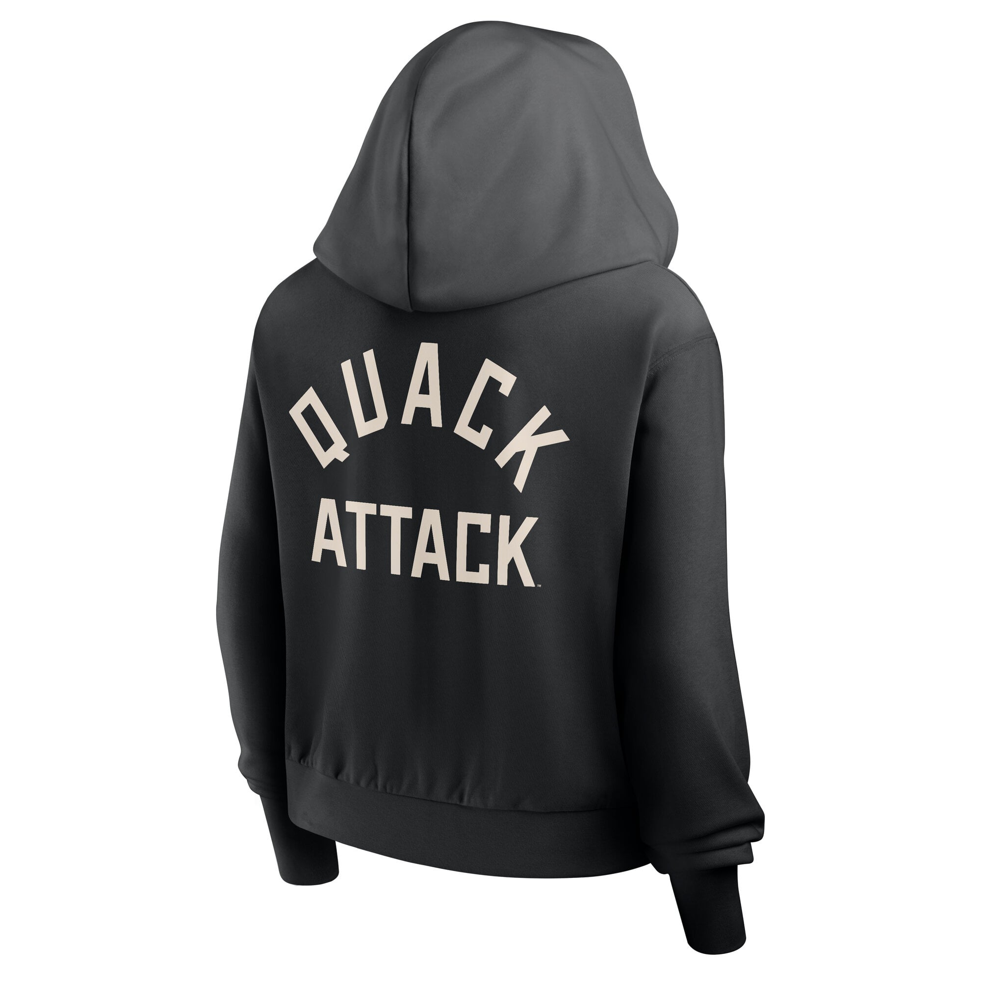 Women's Nike Black Oregon Ducks Mantra Cropped Full-Zip Hoodie