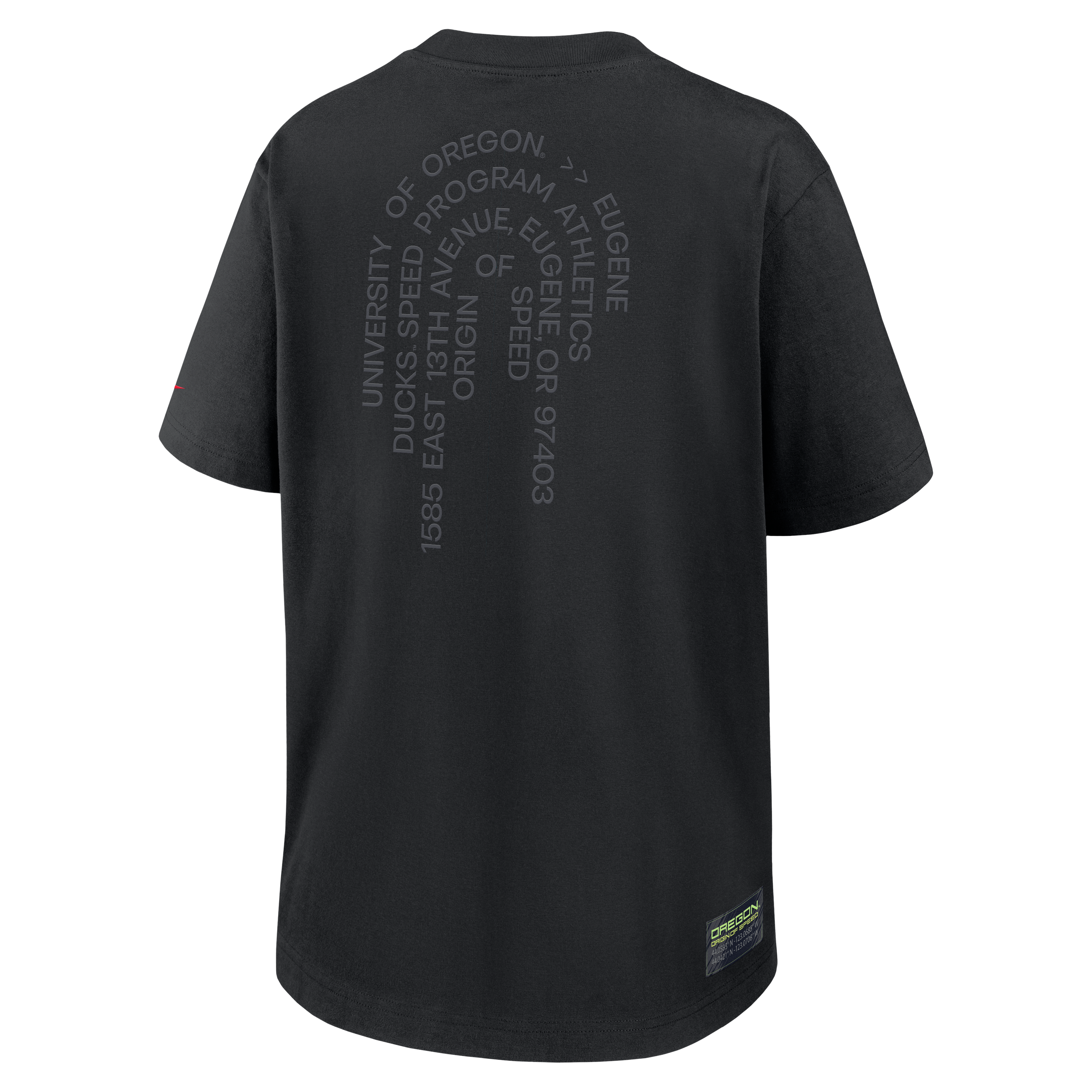 T-shirt Nike Essential Origin of Speed ​​pour femme, noir, Oregon Ducks