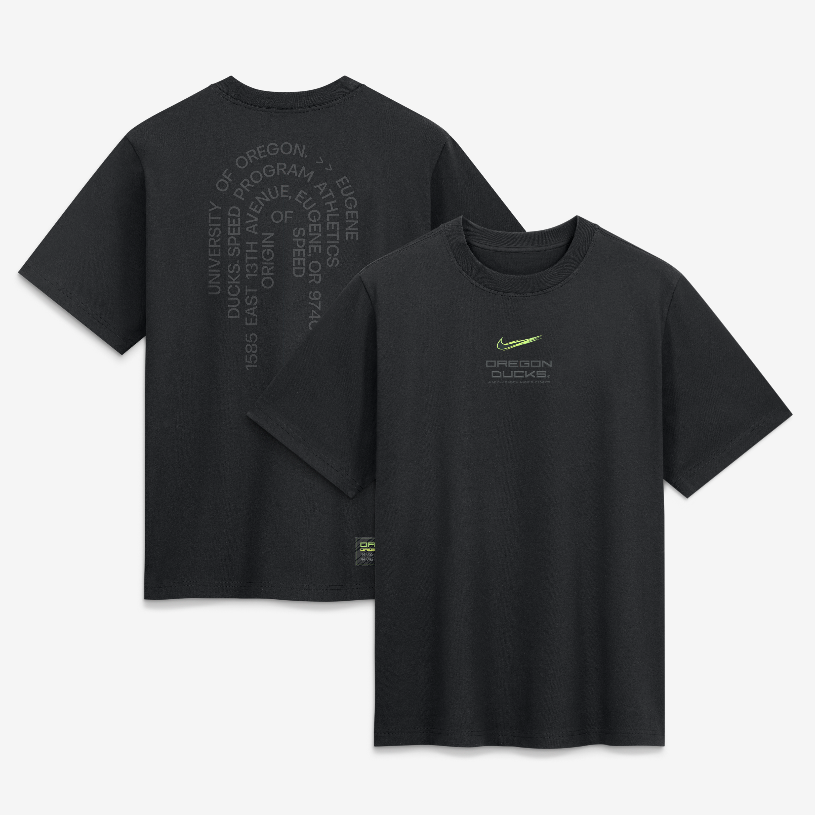 T-shirt Nike Essential Origin of Speed ​​pour femme, noir, Oregon Ducks