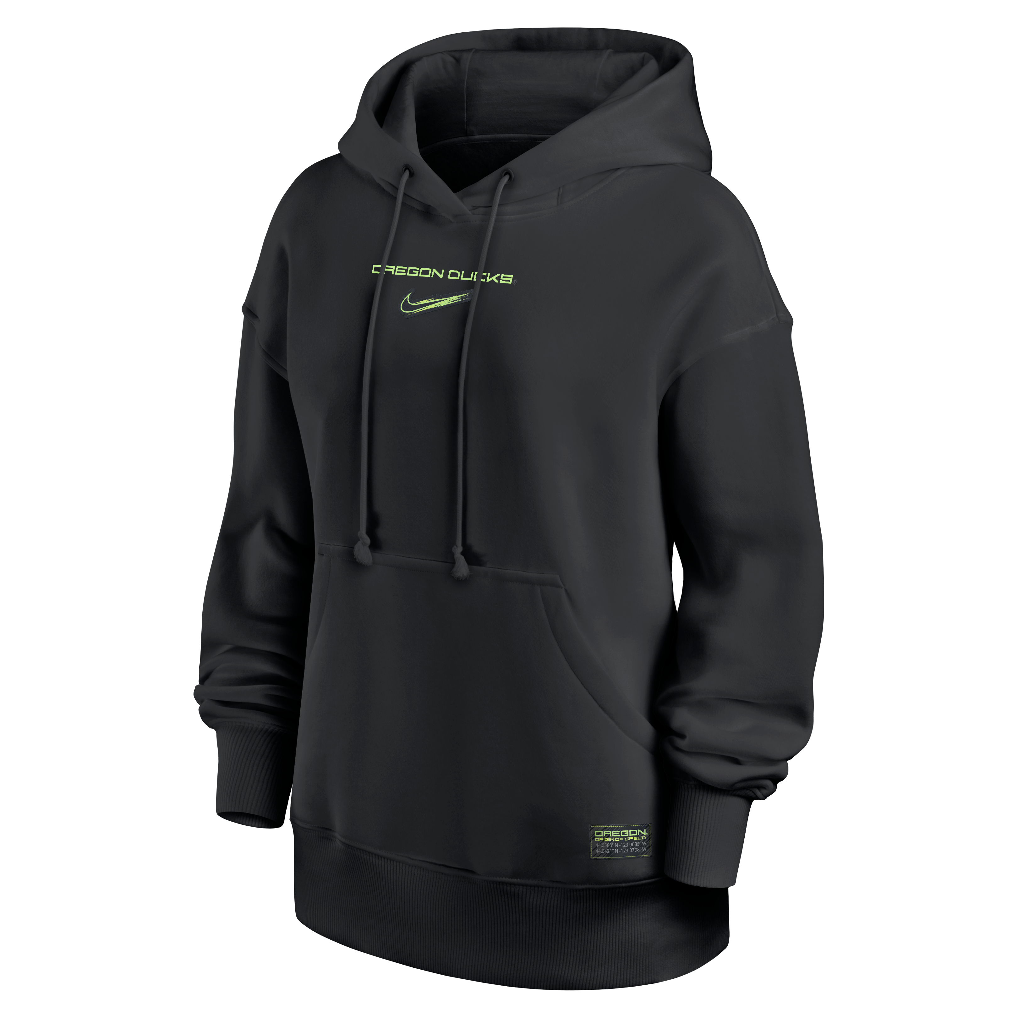 Sweat à capuche surdimensionné Nike Oregon Ducks Origin of Speed ​​Phoenix Legacy pour femme, noir