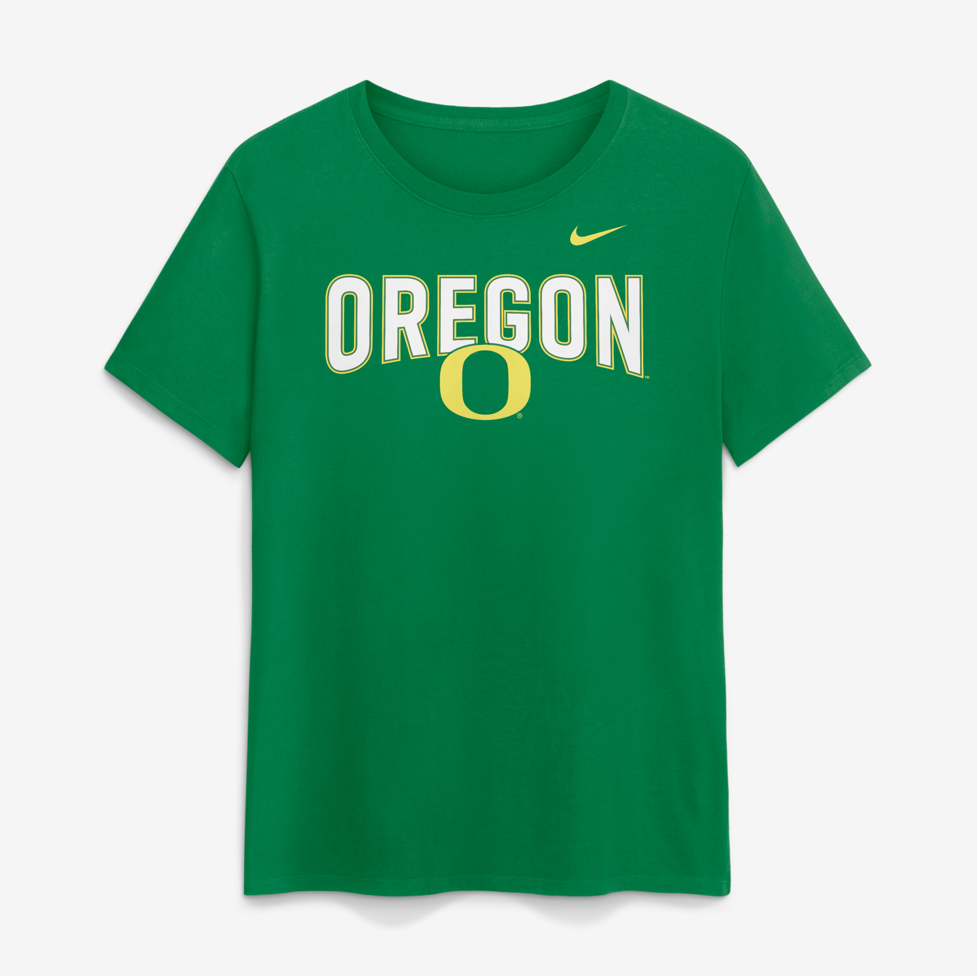 Women's Nike Green Oregon Ducks Arch Logo T-Shirt