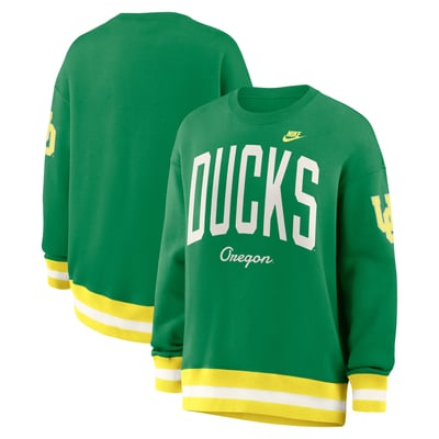  Oregon Ducks Nike Women's Oversized Legacy Arch Phoenix Sweatshirt - Green