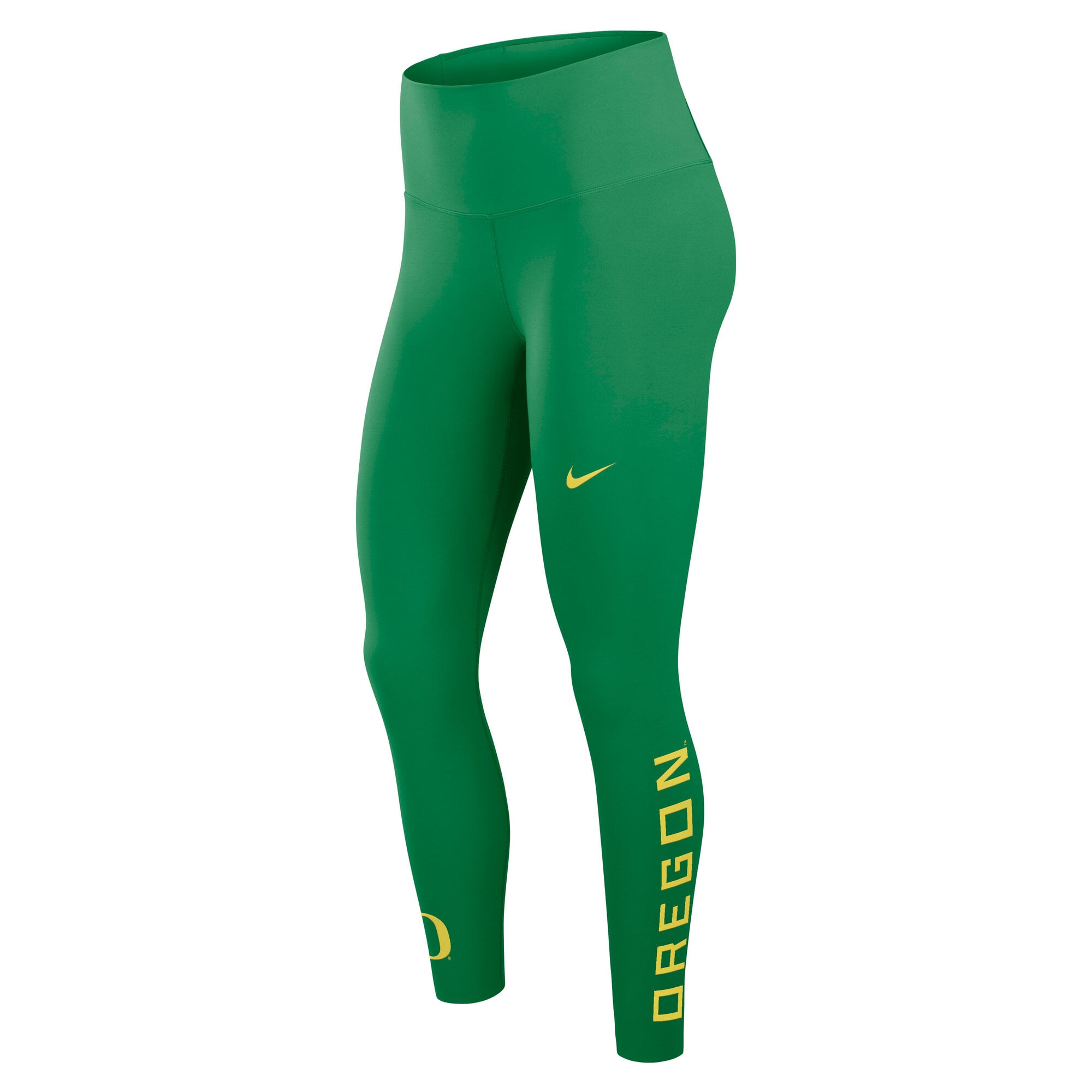 Leggings 7/8 Nike Zenvy vert Oregon Ducks pour femme, taille haute, technologie Dri-FIT