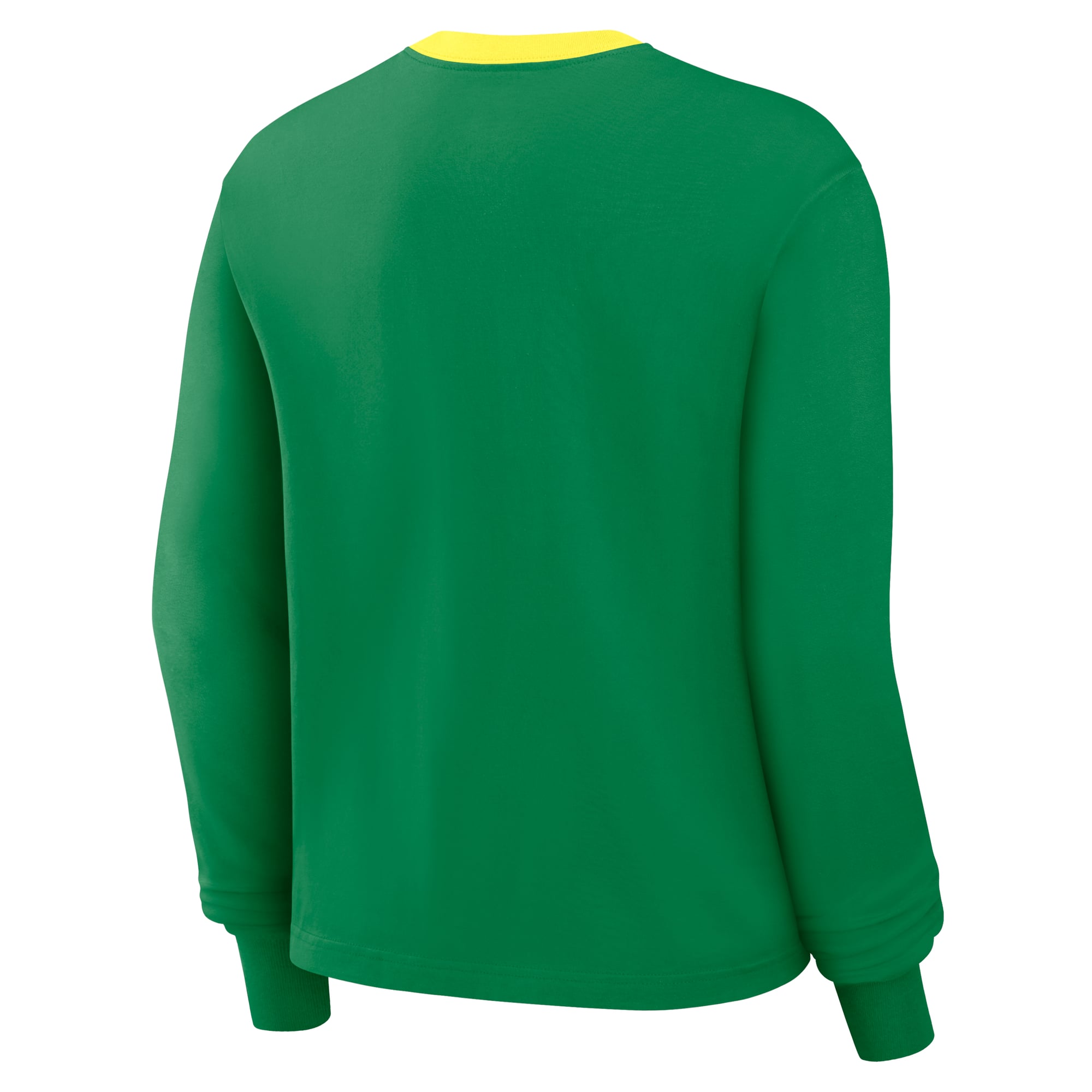 T-shirt à manches longues Nike Oregon Ducks Green Ringer Boxy pour femmes