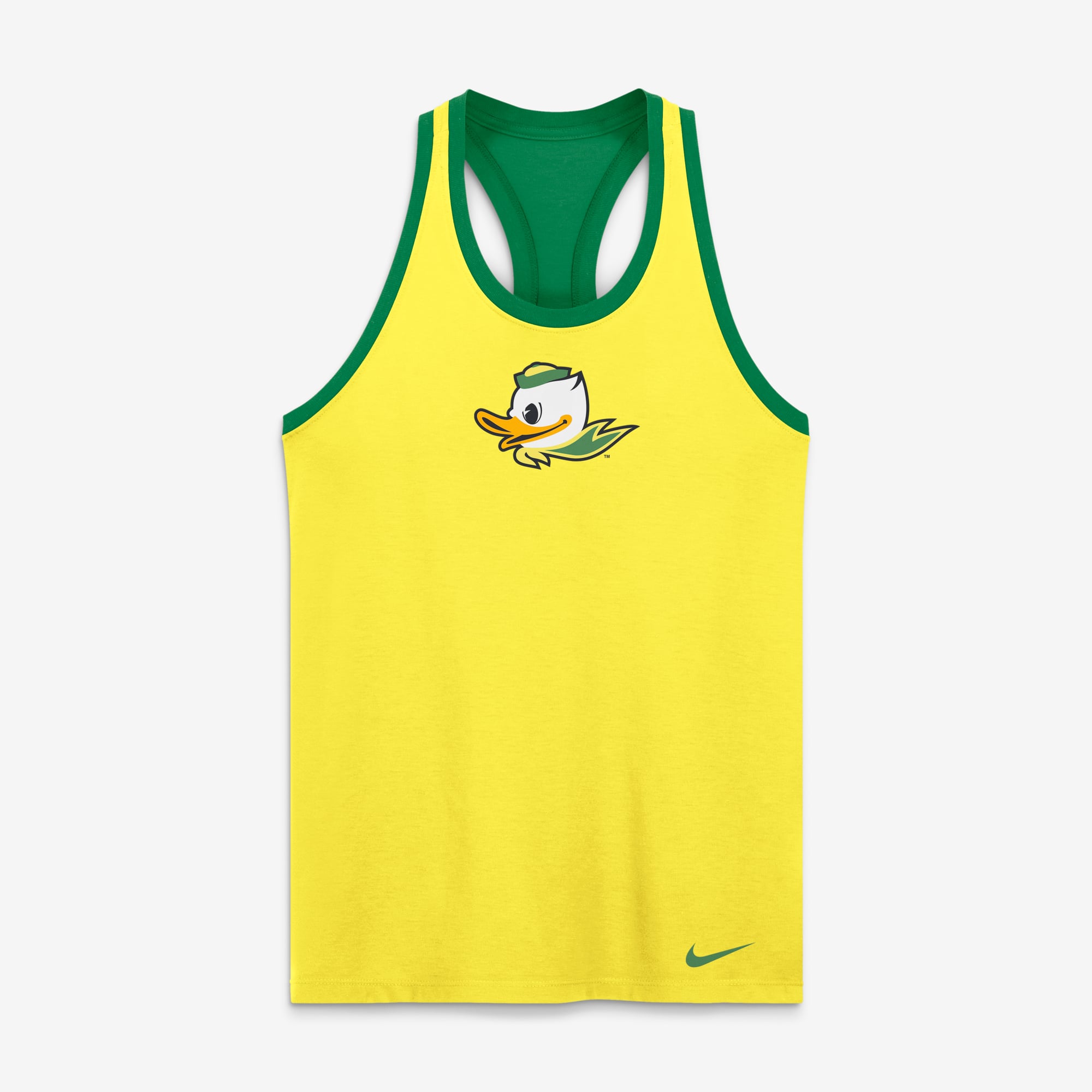 Débardeur réversible dos nageur Nike jaune Oregon Ducks pour femme