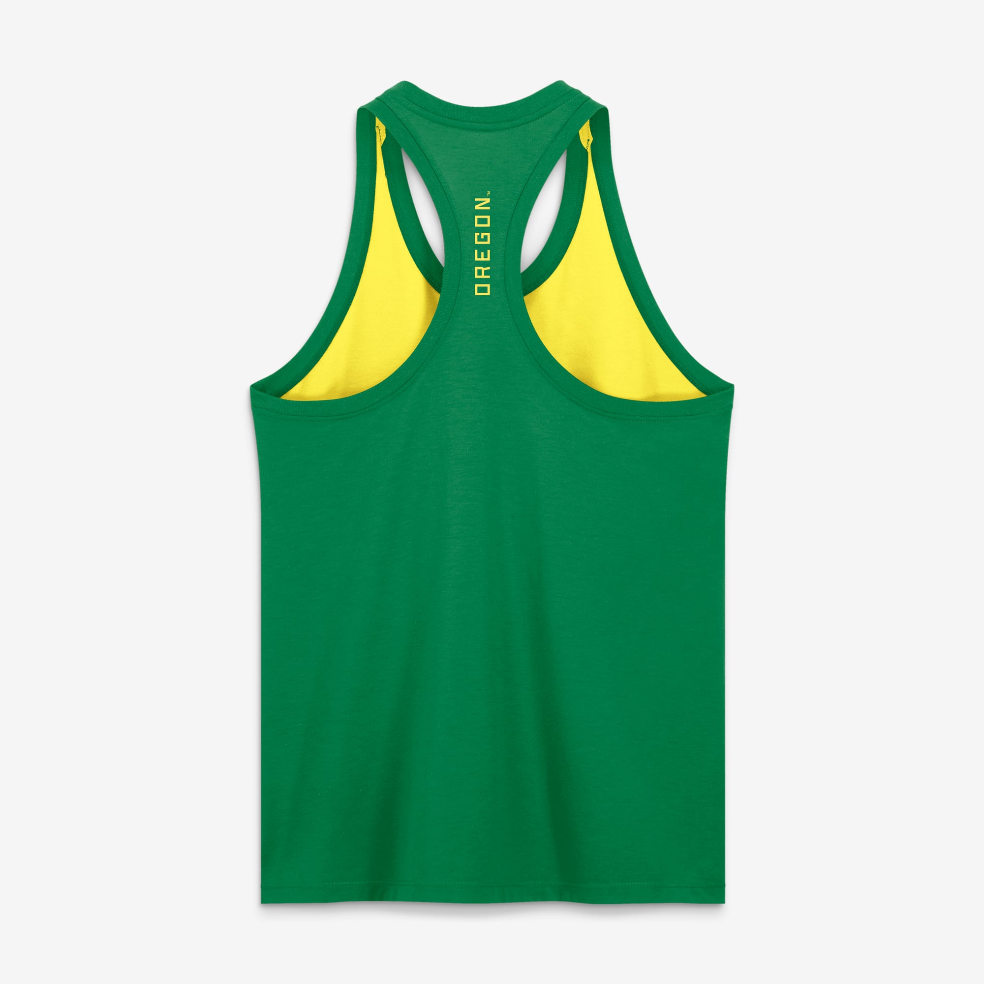 Débardeur réversible dos nageur Nike jaune Oregon Ducks pour femme