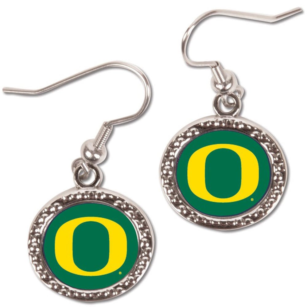 Boucles d'oreilles pendantes rondes WinCraft Oregon Ducks pour femmes
