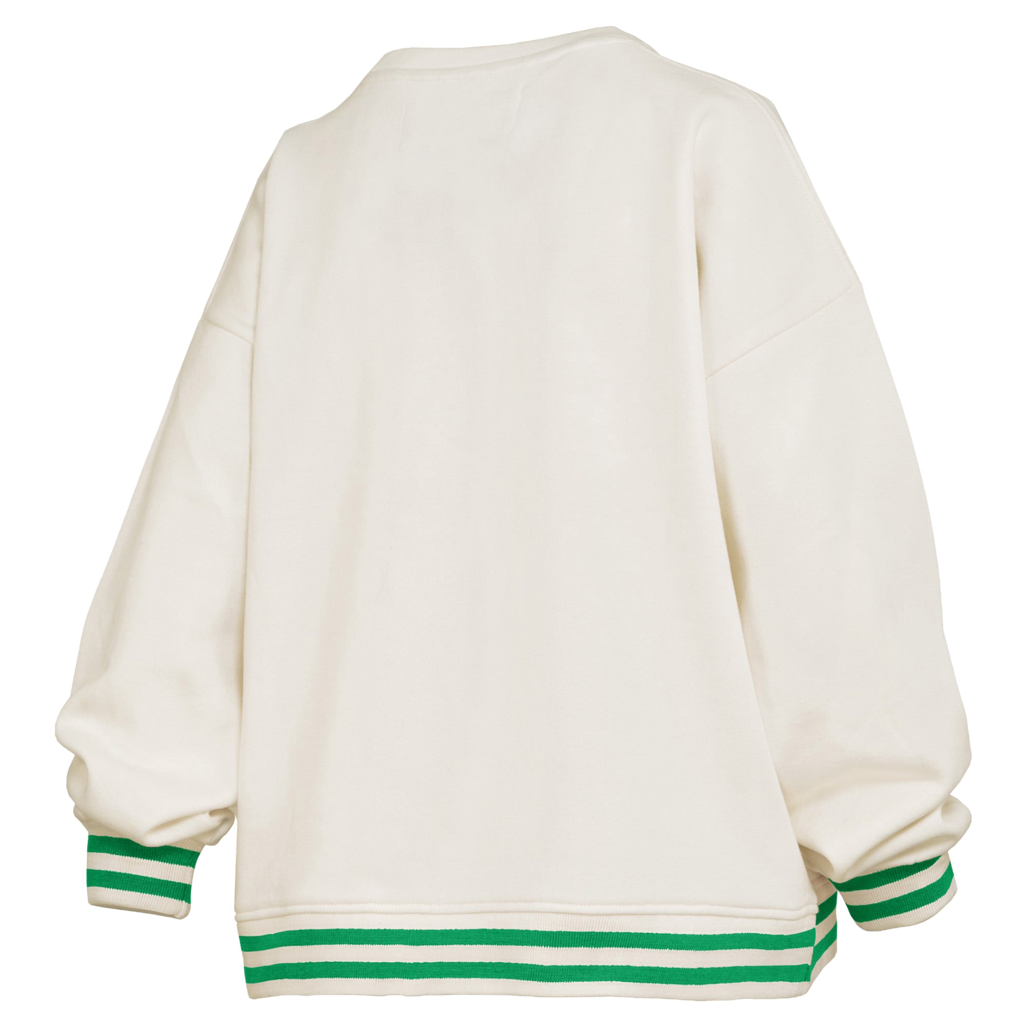Sweat-shirt côtelé en chenille crème Oregon Ducks Bonanza pour femme de Pressbox