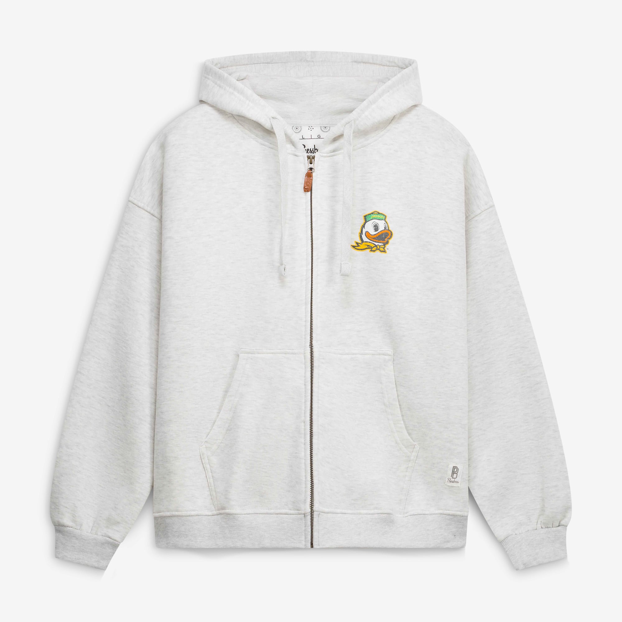 Sweat à capuche zippé Janise gris chiné pour femme de Pressbox