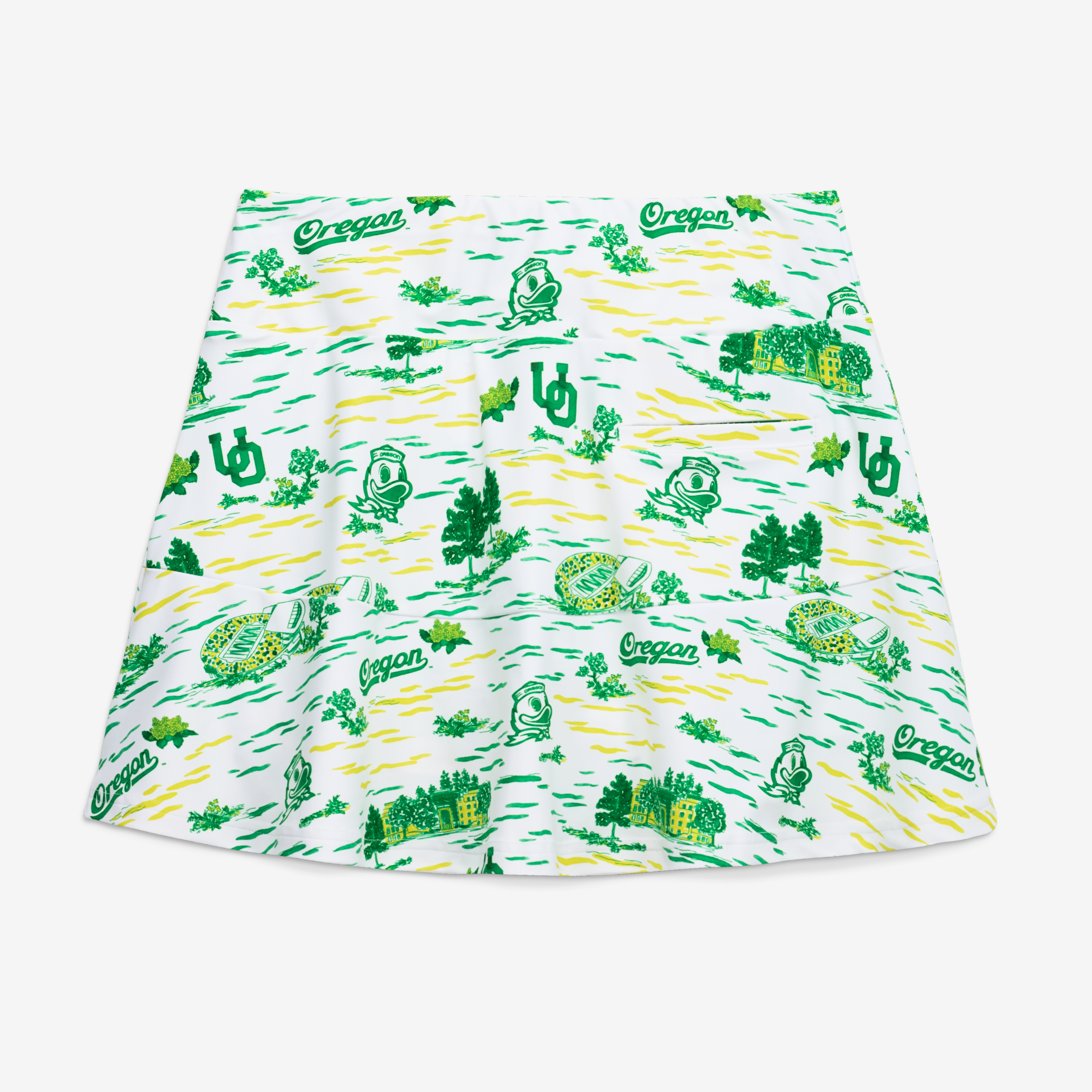 Women's Smith & Quinn White Oregon Ducks Toile Molly Skort