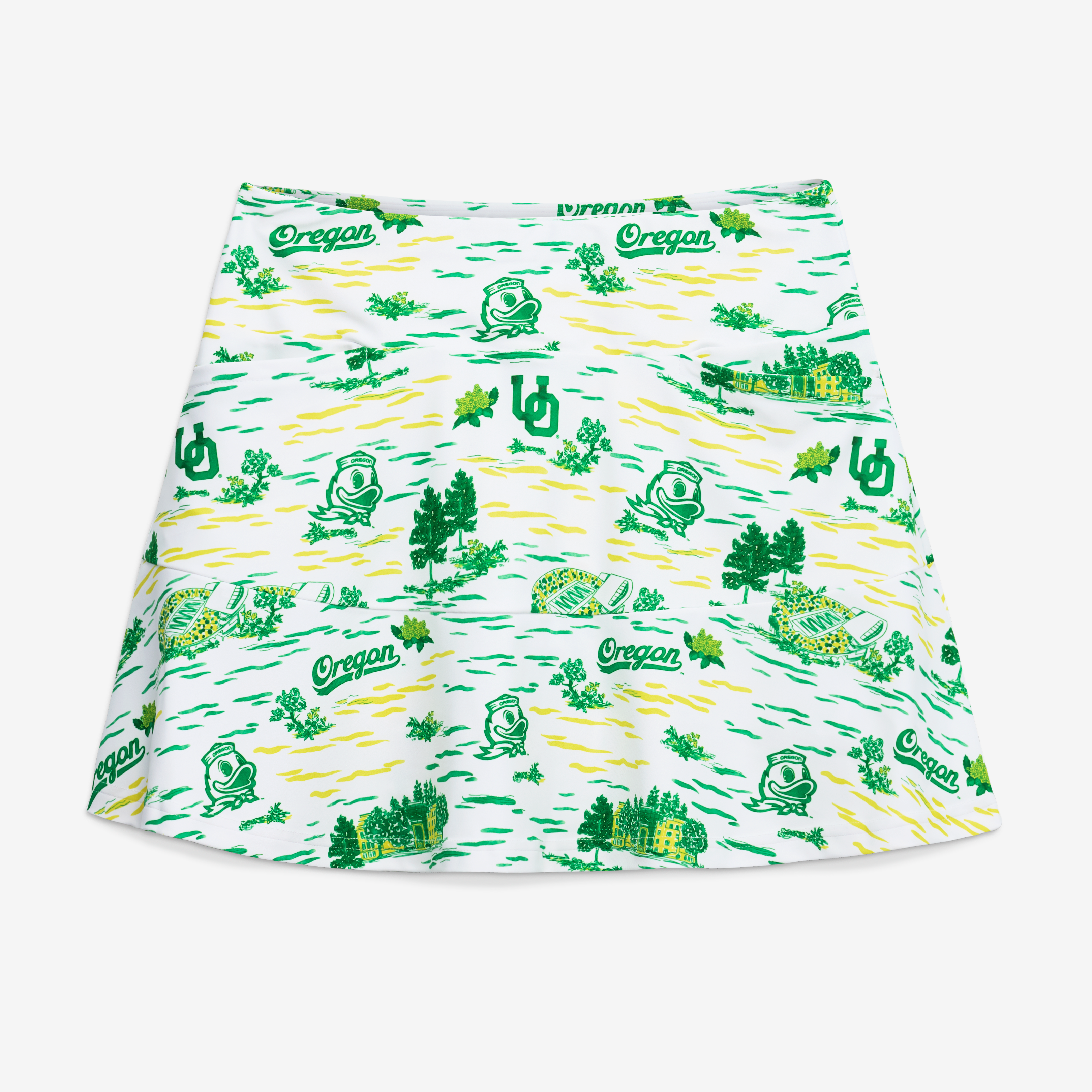 Women's Smith & Quinn White Oregon Ducks Toile Molly Skort