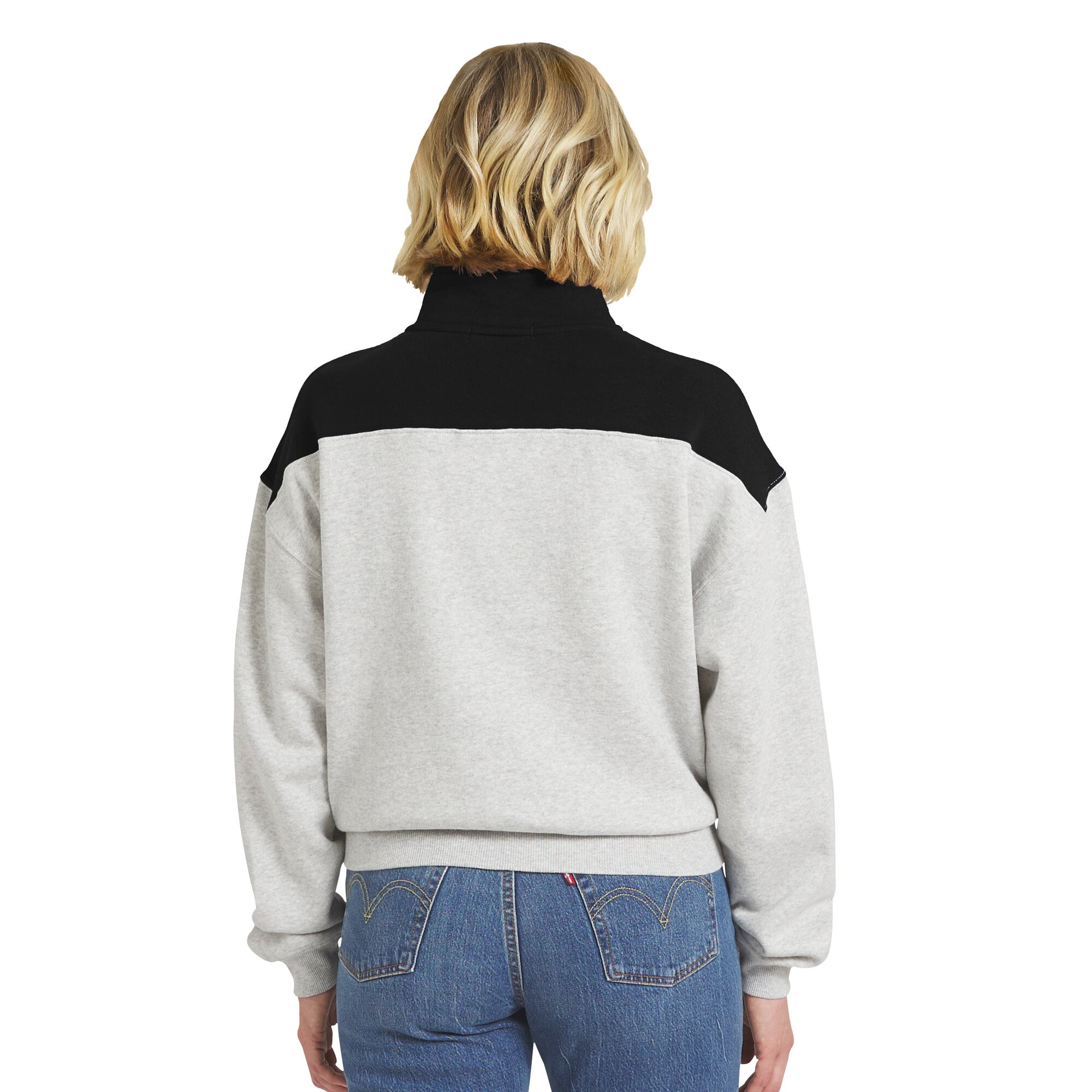 Pull à demi-zip en gris chiné Oregon Ducks de la marque WEAR by Erin Andrews pour femme