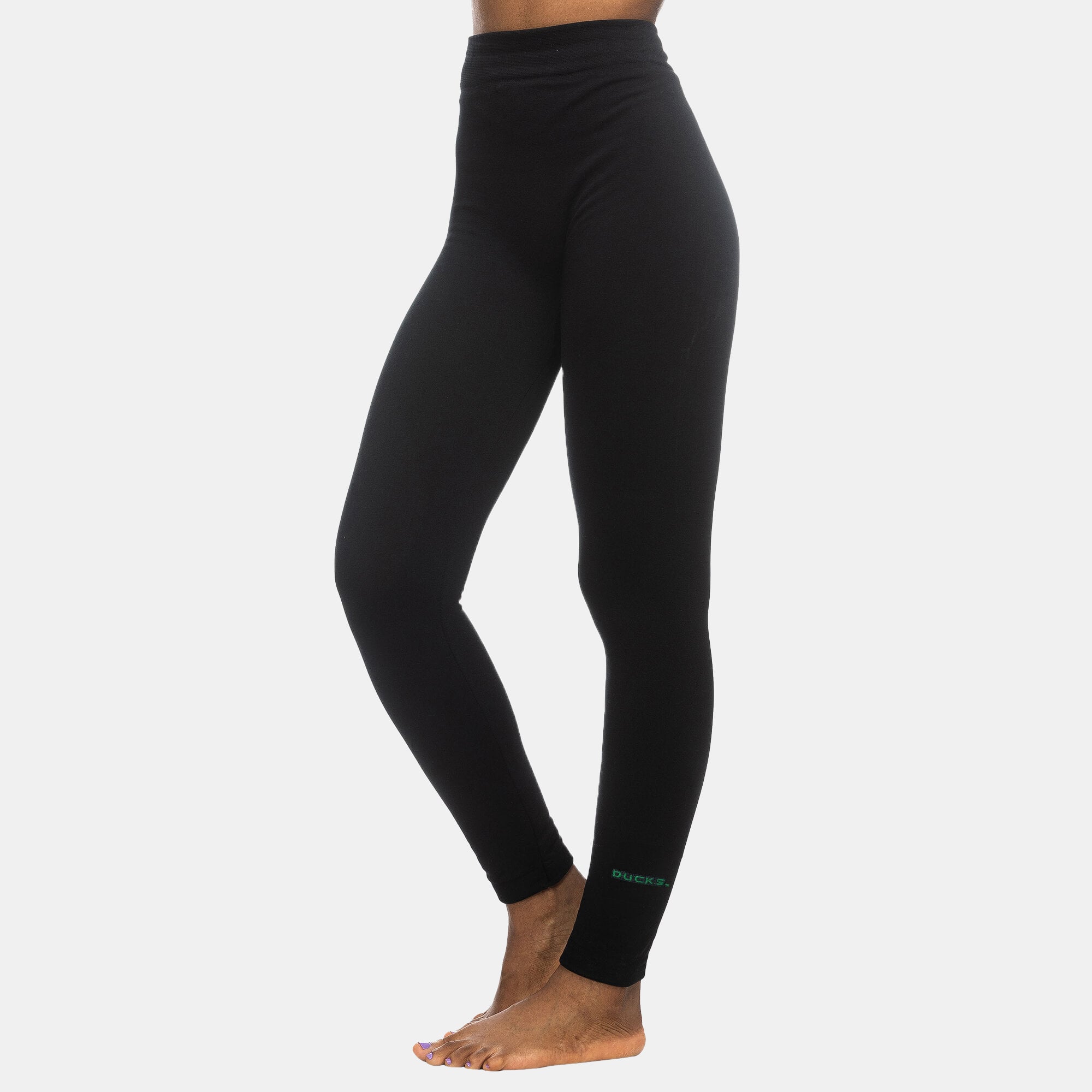Women's ZooZatz Black Oregon Ducks Fleece Leggings