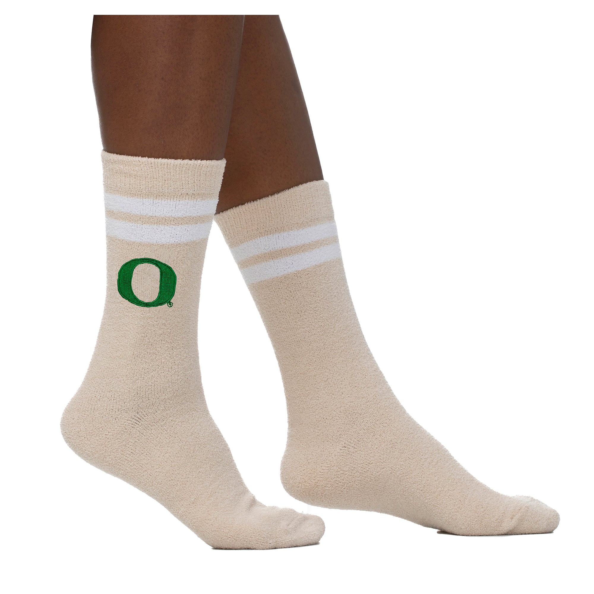 Chaussettes en peluche Victory pour femmes ZooZatz crème Oregon Ducks