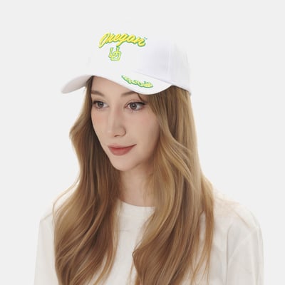 Oregon Ducks ZooZatz Women's Sweet Spirit A-Frame Adjustable Hat - White